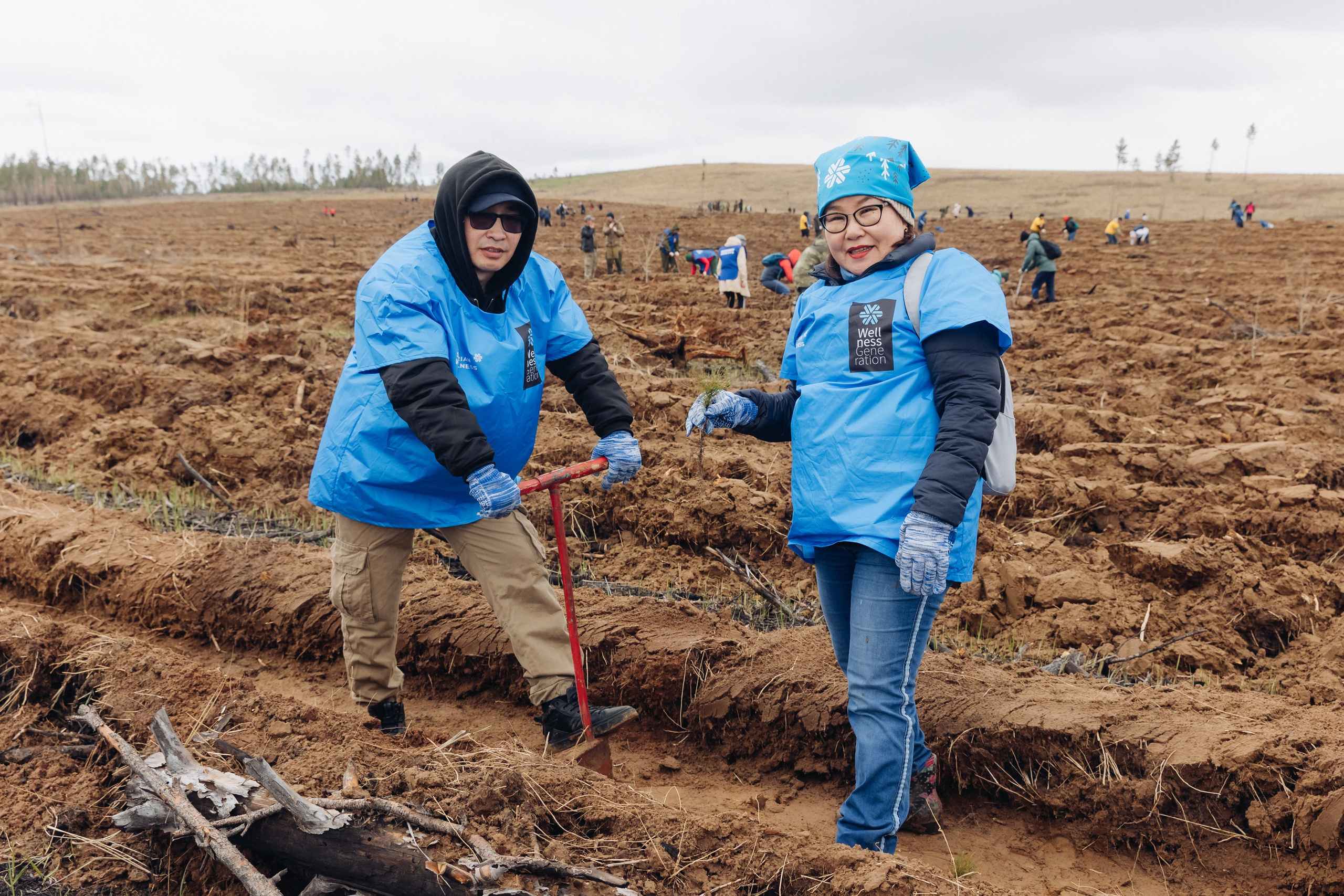 Siberian wellness. Ежегодная акция по посадке деревьев. Свадебный и семейный фотограф в Улан-Удэ