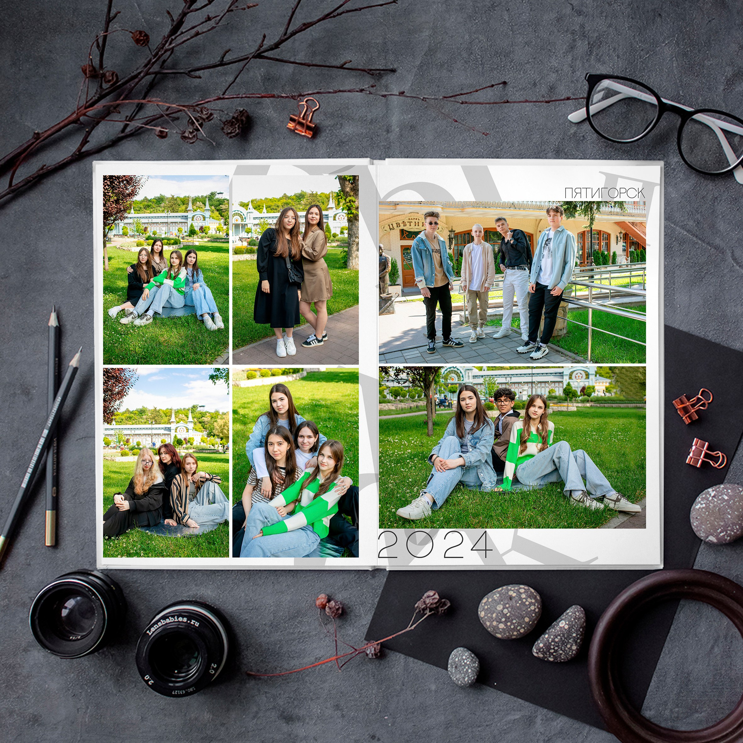 Черно- белый алфавит 11 разворотов. Ваш выпускной альбом Ессентуки Пятигорск Кисловодск и весь КМВ
