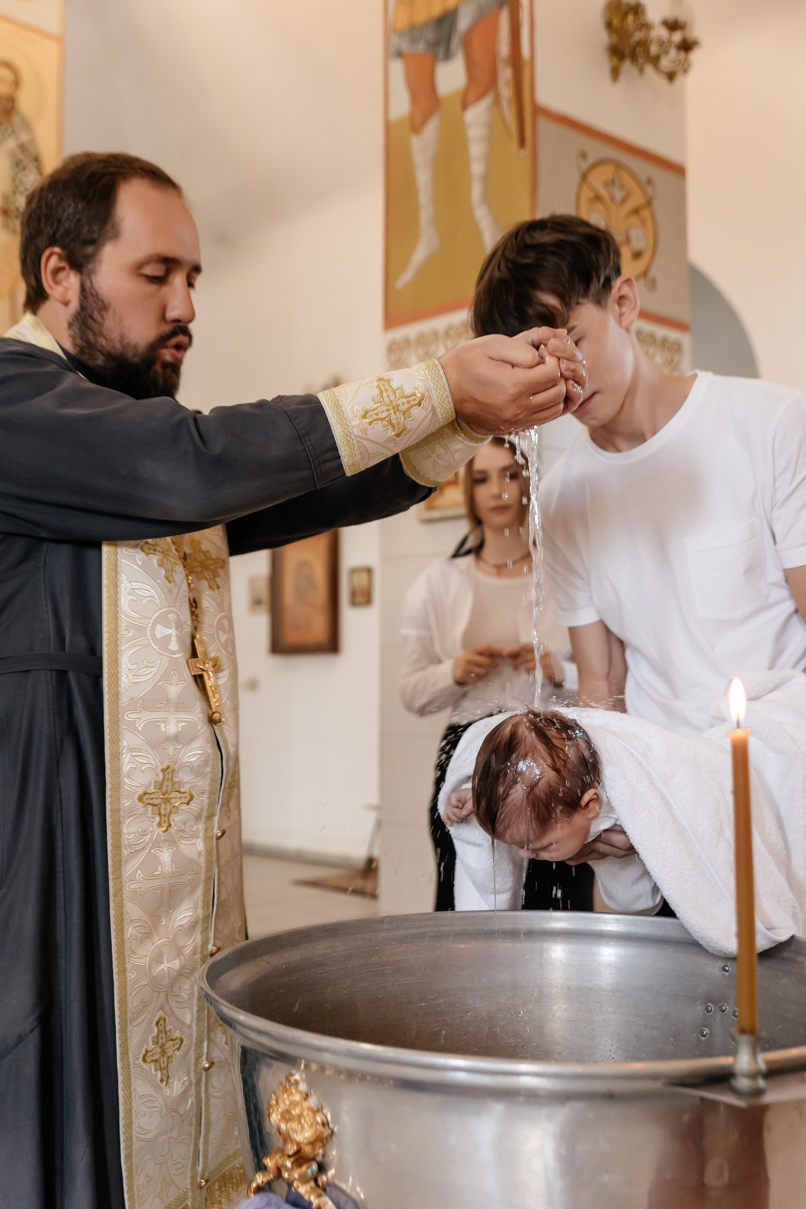 Крещение Дамира. Семейный фотограф Минск Усова Ольга