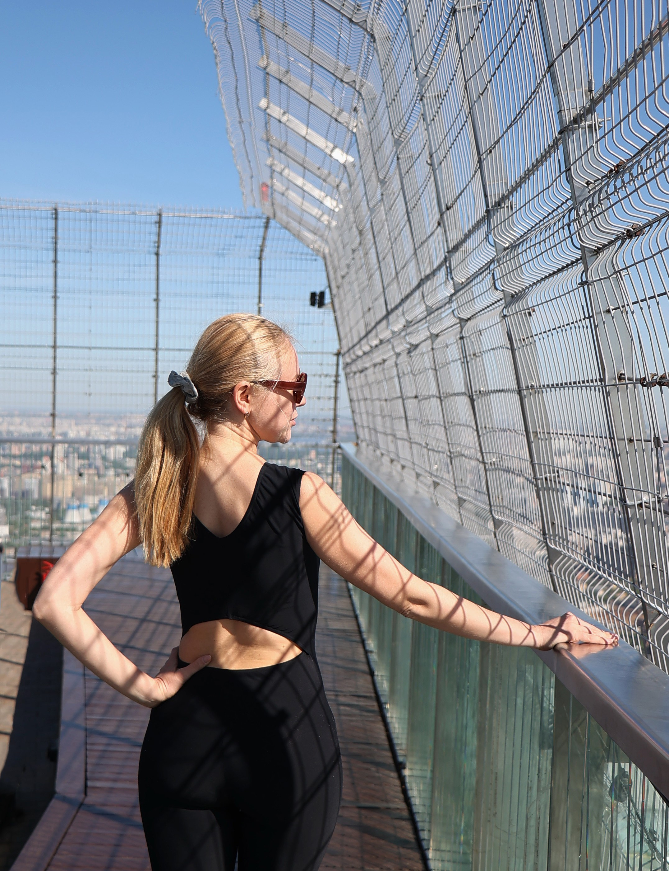 Йога на крыше Москва-Сити. Портретный фотограф Москва