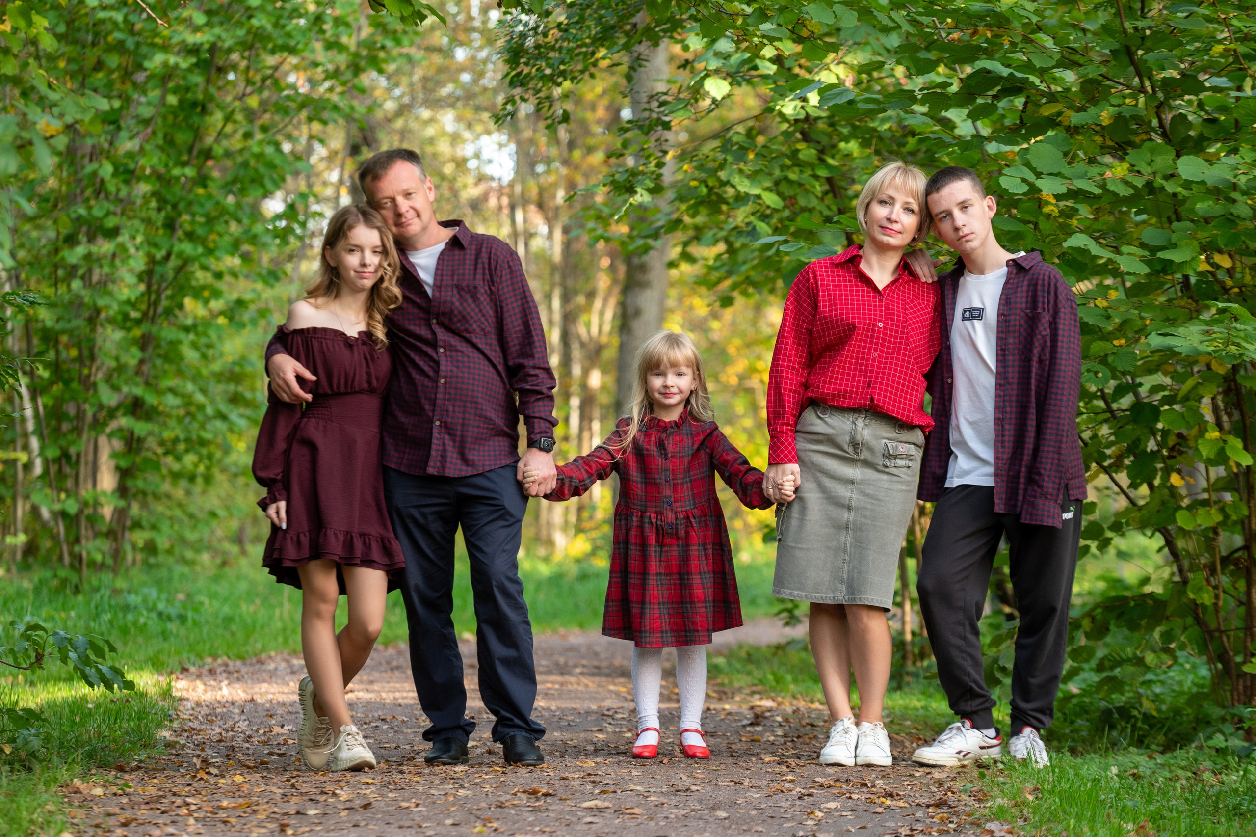 Фотосессия для семьи Кати. Школьный фотограф в Москве