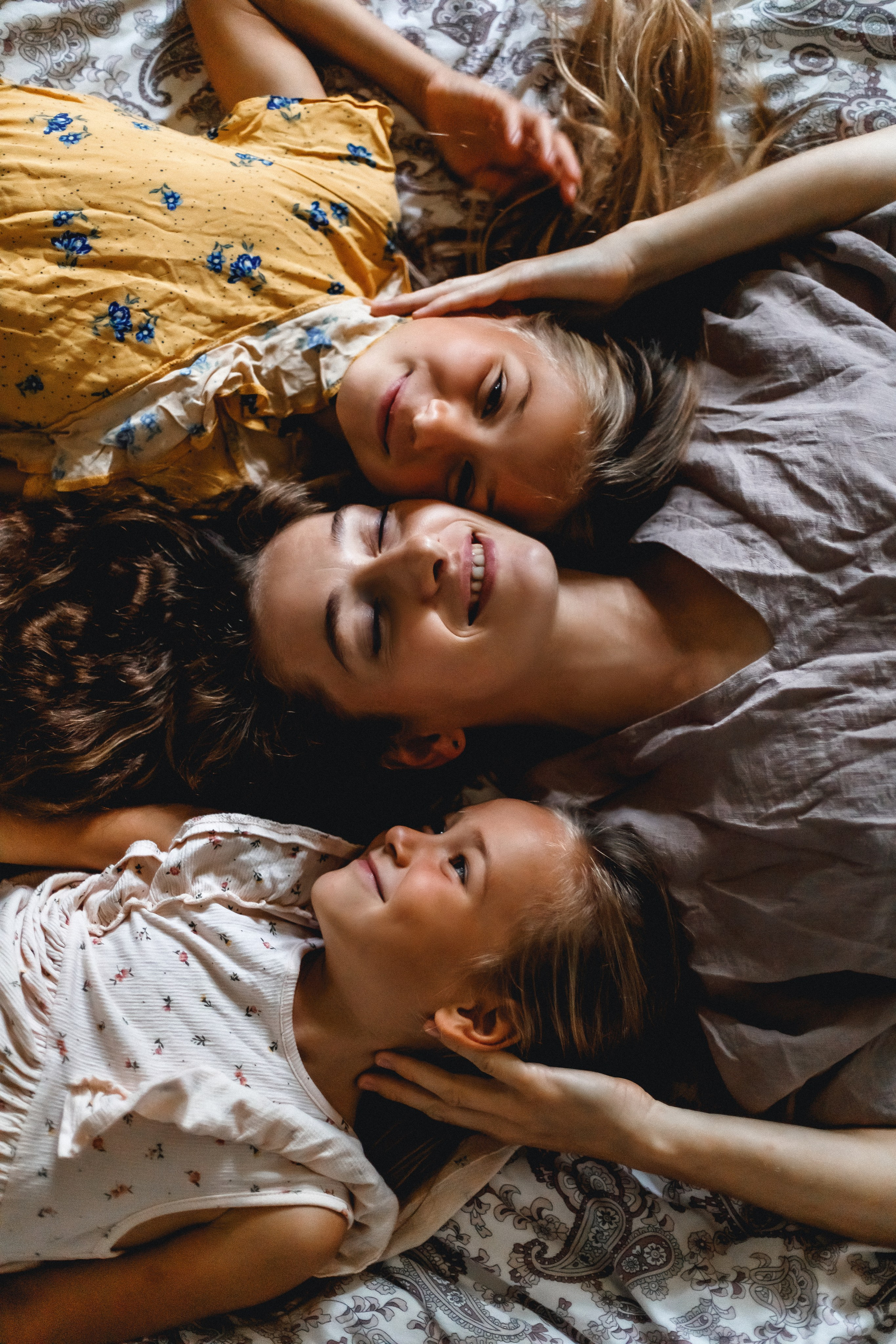 Настя и дочери. Домашняя съёмка. Фотограф в Москве Базанова Дарья