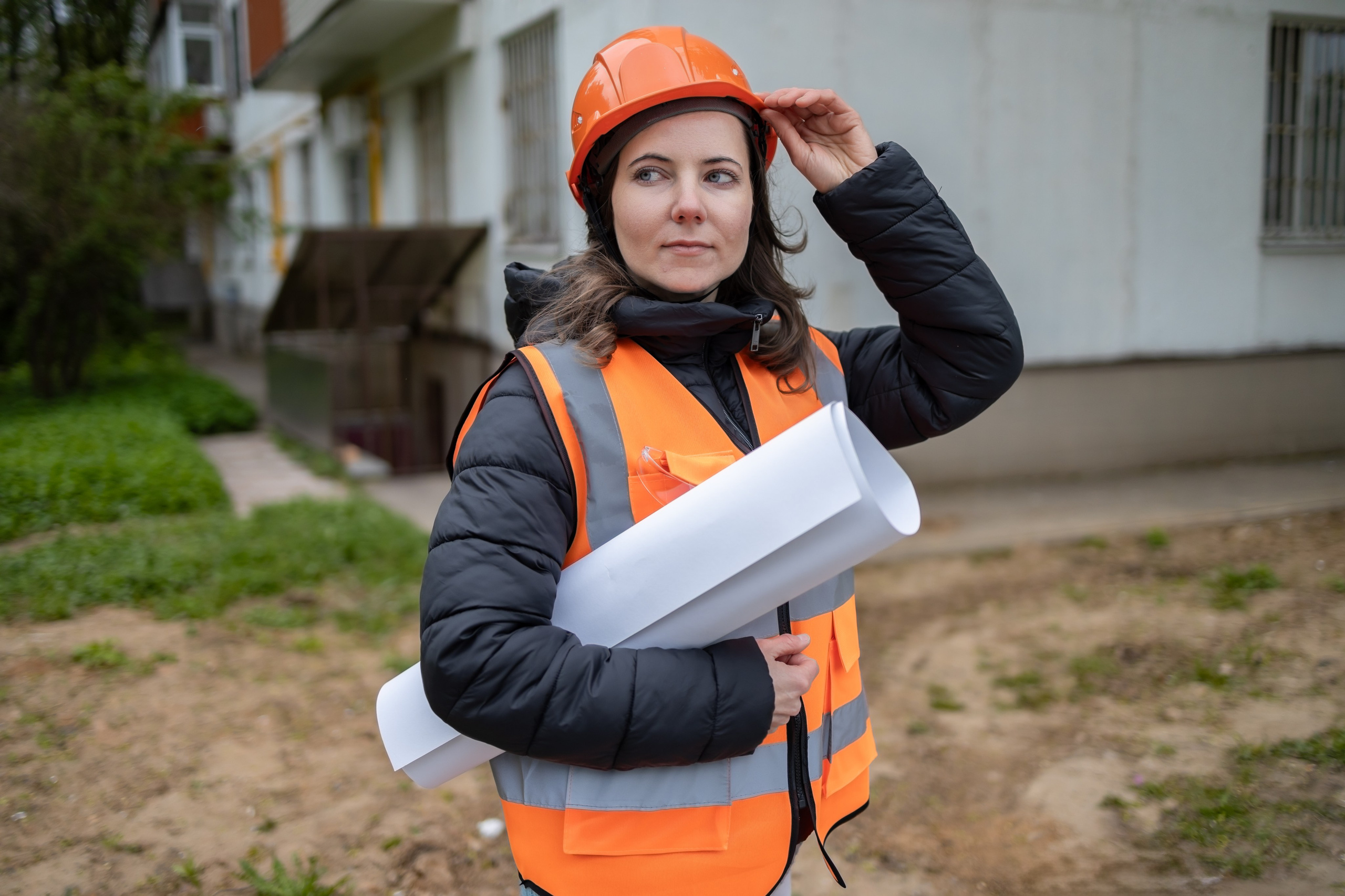 Фотосессия «Стройка» модель Ирина. Репортажный, семейный и студийный фотограф в Москве Демин Алексей