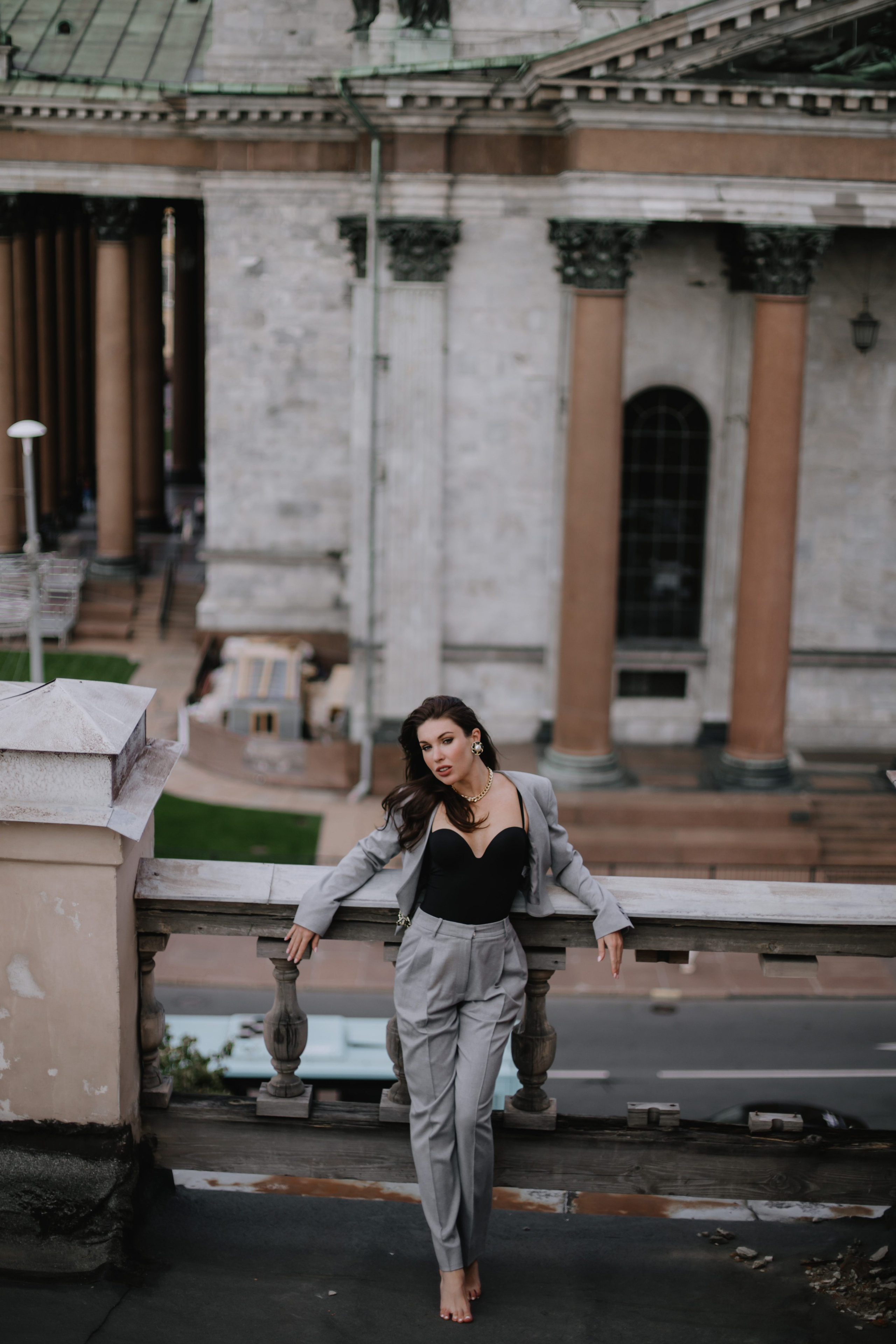 Вероника (съемка на крыше). Фотограф в Москве и Санкт-Петербурге Дарина