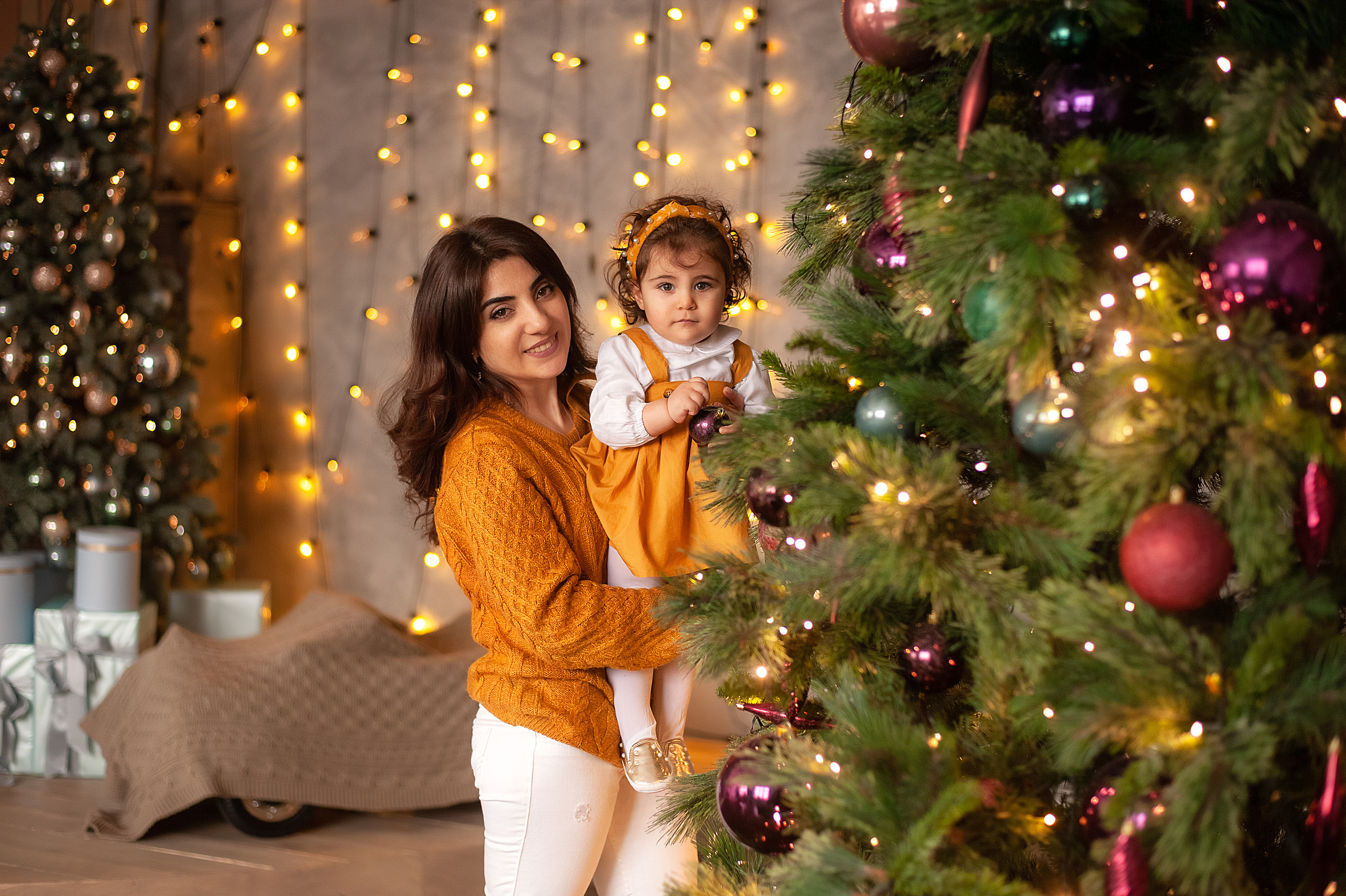 Новогодняя волшебная фотосессия в студии Лейпциге. Семейный и свадебный фотограф в Рязани Виктория Андреева