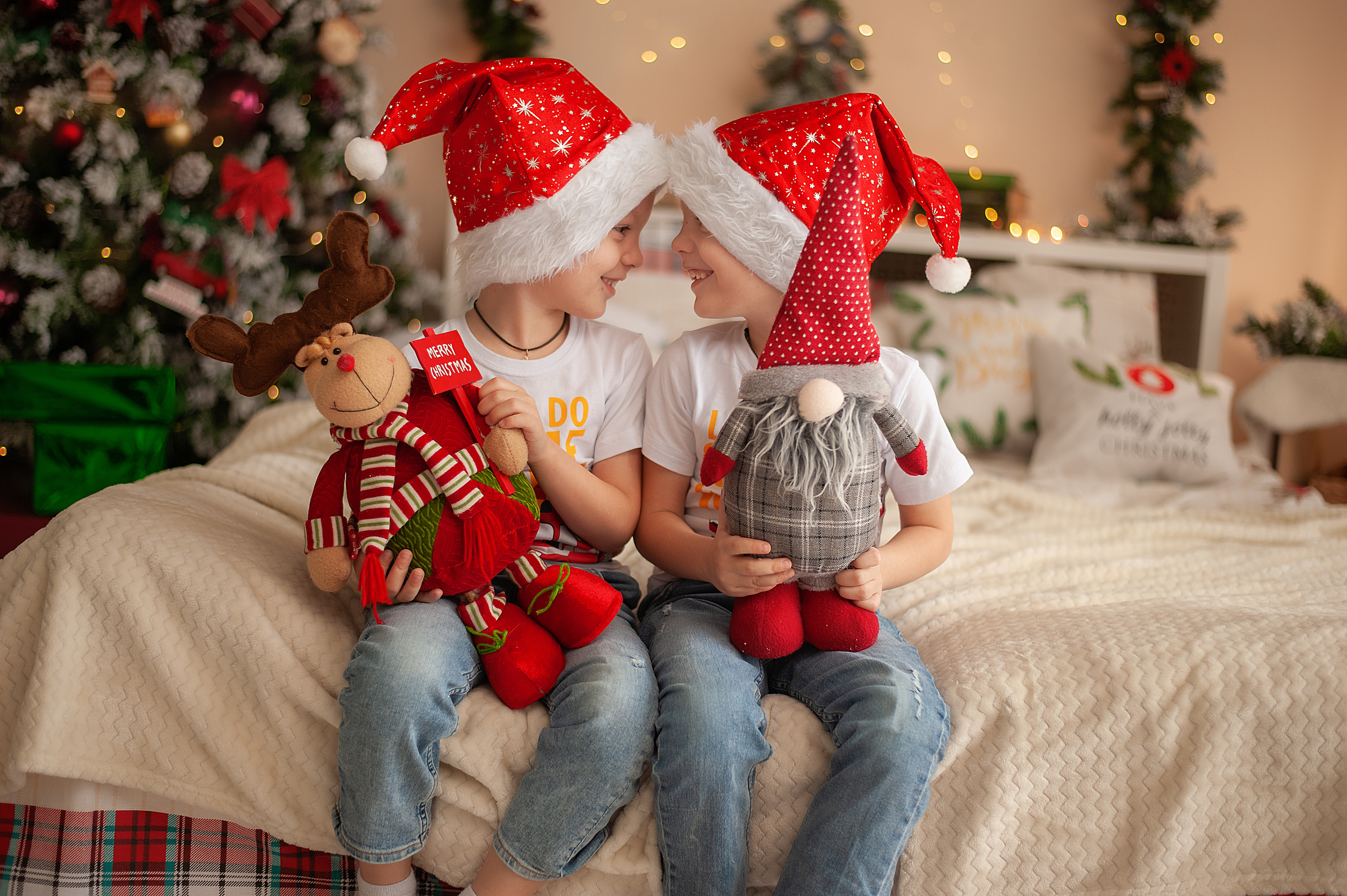 Новогодняя волшебная фотосессия в студии Лейпциге. Семейный и свадебный фотограф в Рязани Виктория Андреева