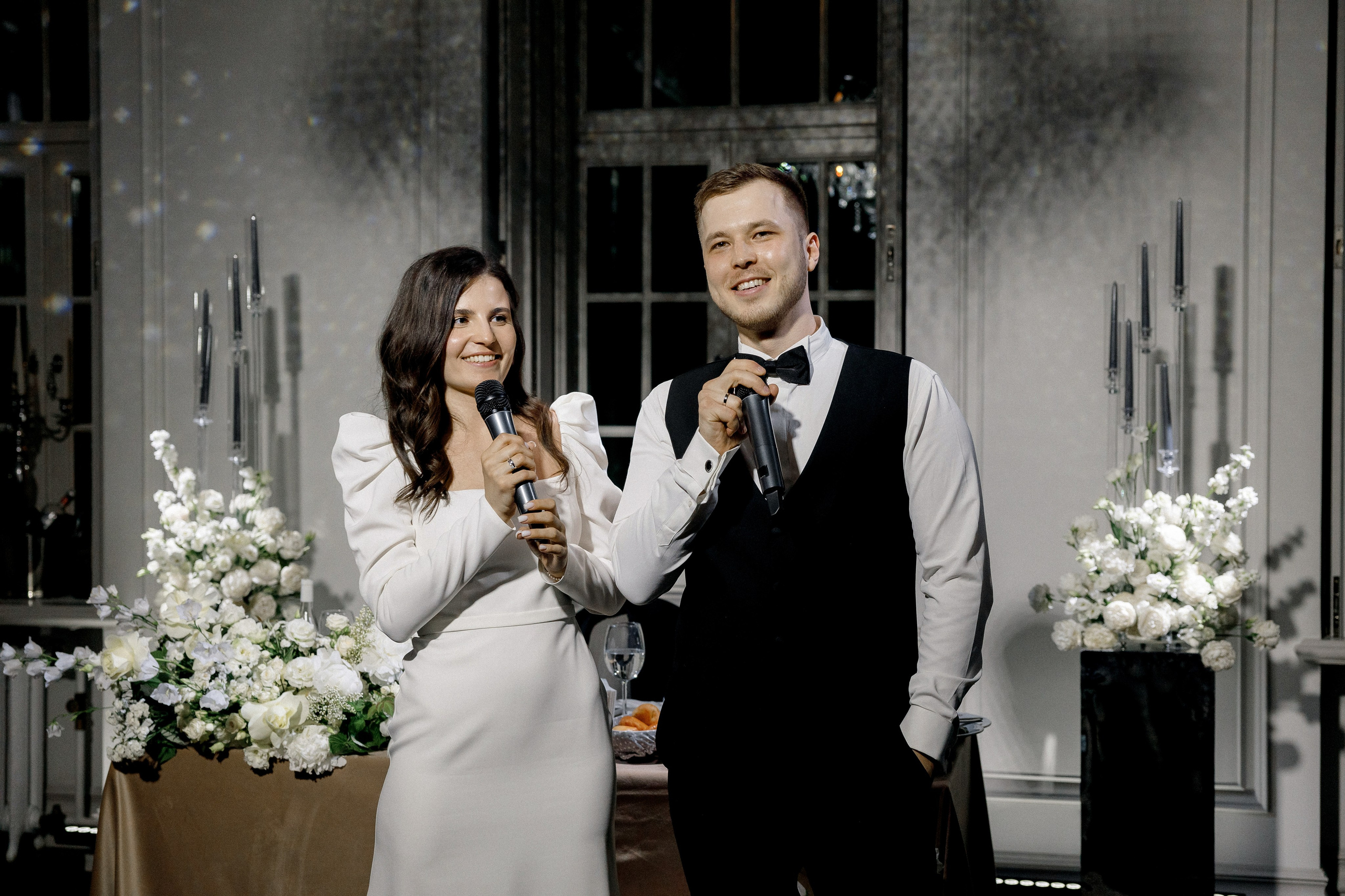 Свадебный ужин в Ресторане Michel на Красной Пресне. Свадебный фотограф в Москве и Санкт-Петербурге Денис Ходюков