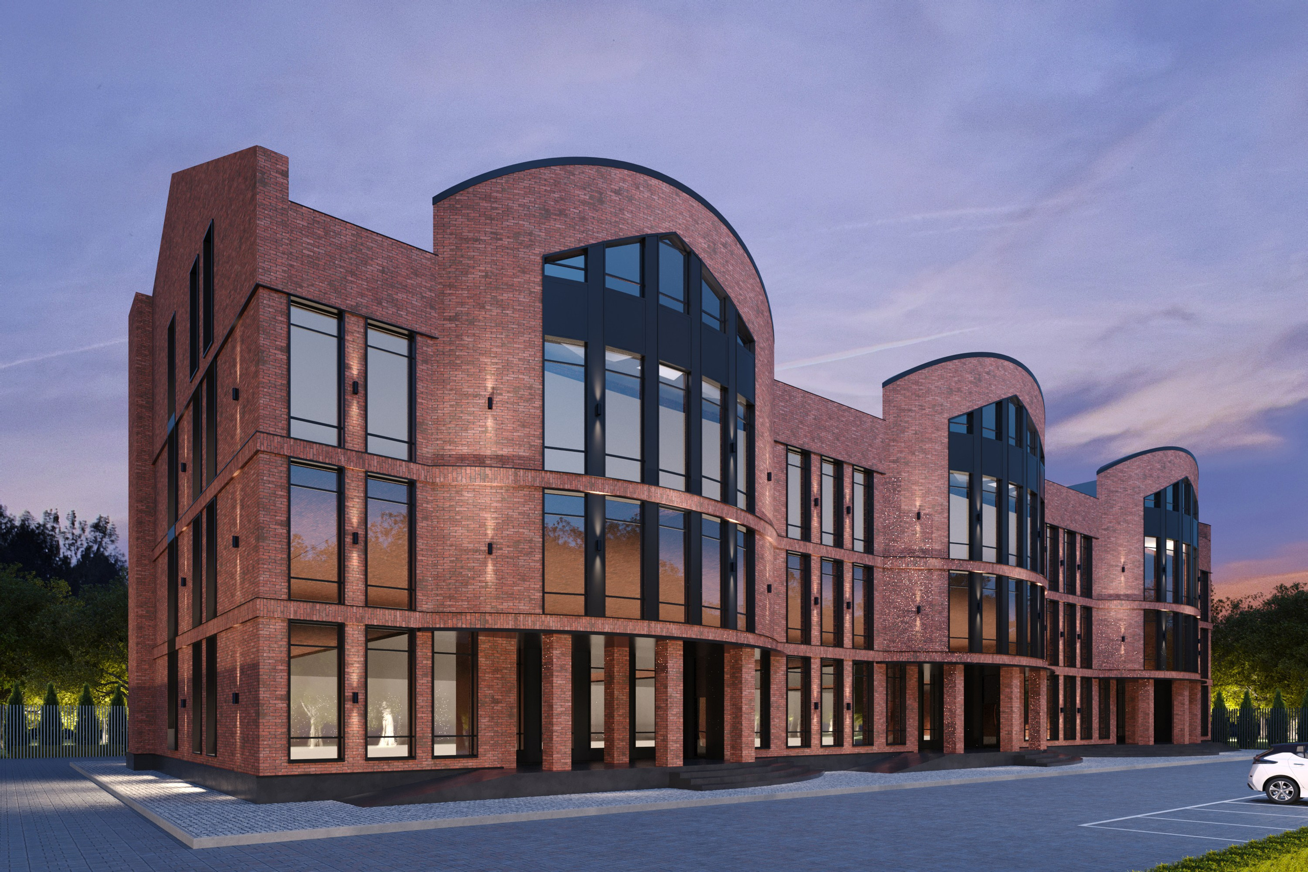 Реконструкция фасада здания по улице Подлужная Казань. Архитектор-дизайнер в Казани