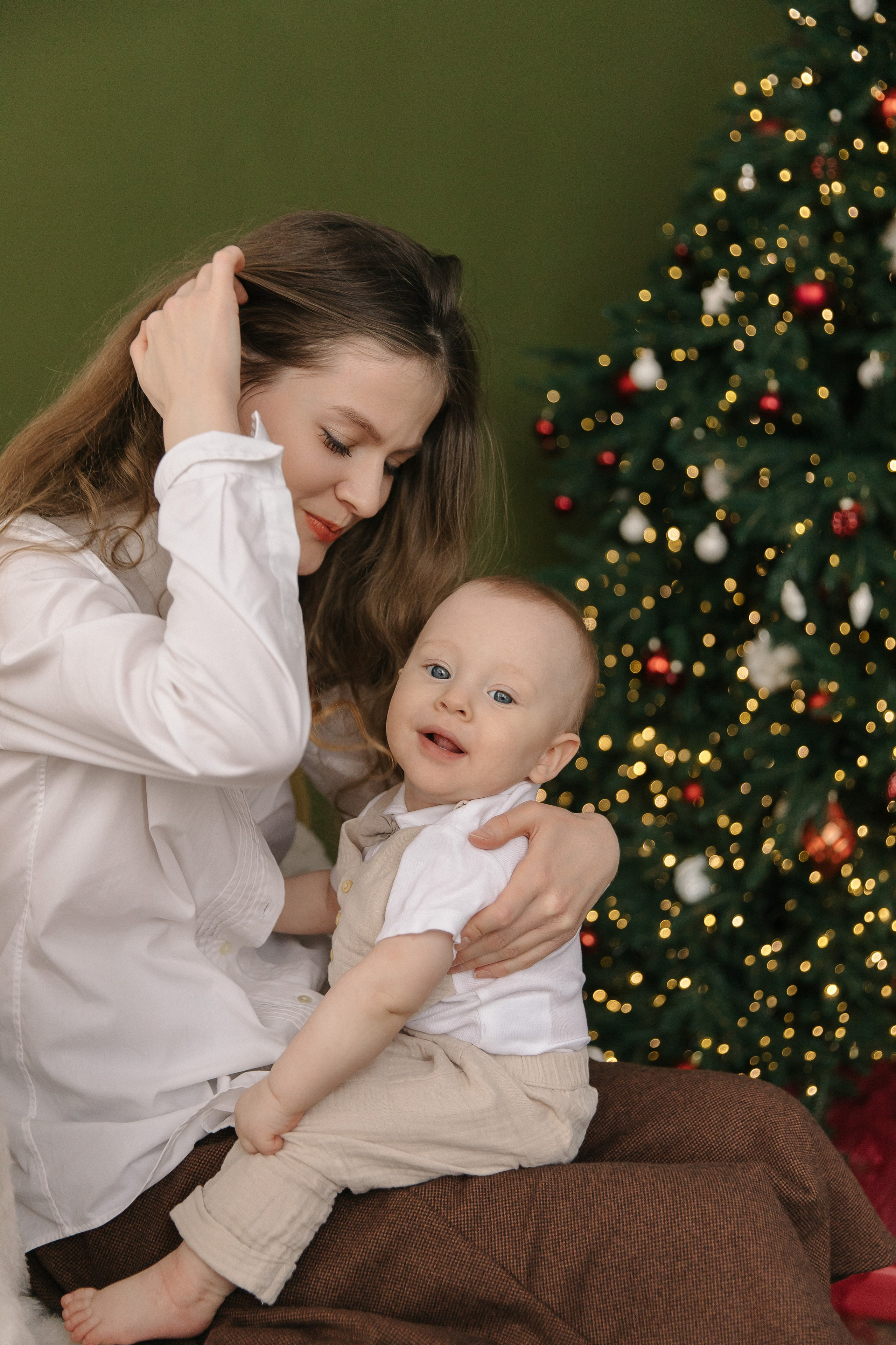 Новогодняя (мама, папа, сын и дедушка). Фотограф текстиля в Москве Ольга Иванова