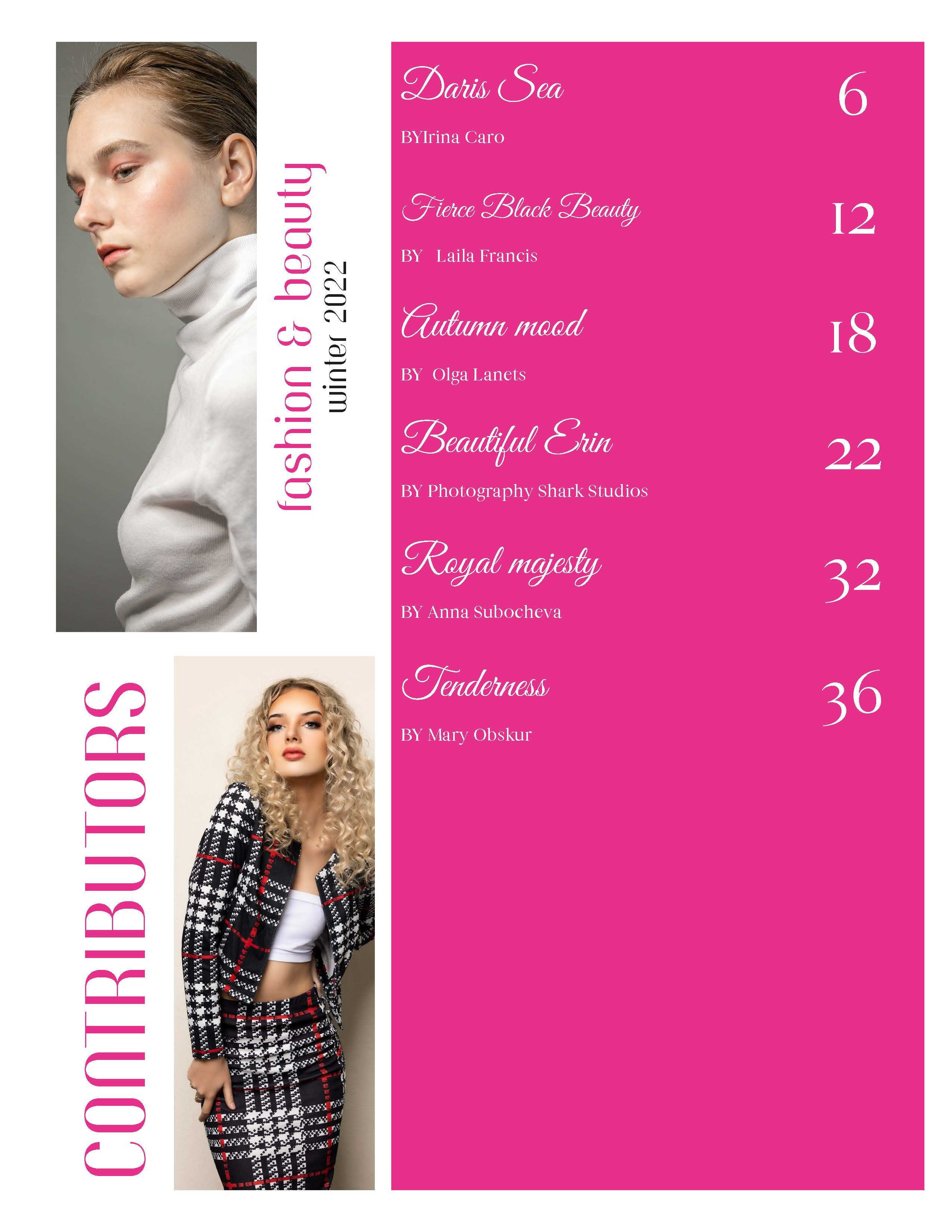 Публикации в журналах. Профессиональный фотограф в Санкт-Петербурге Субочева Анна