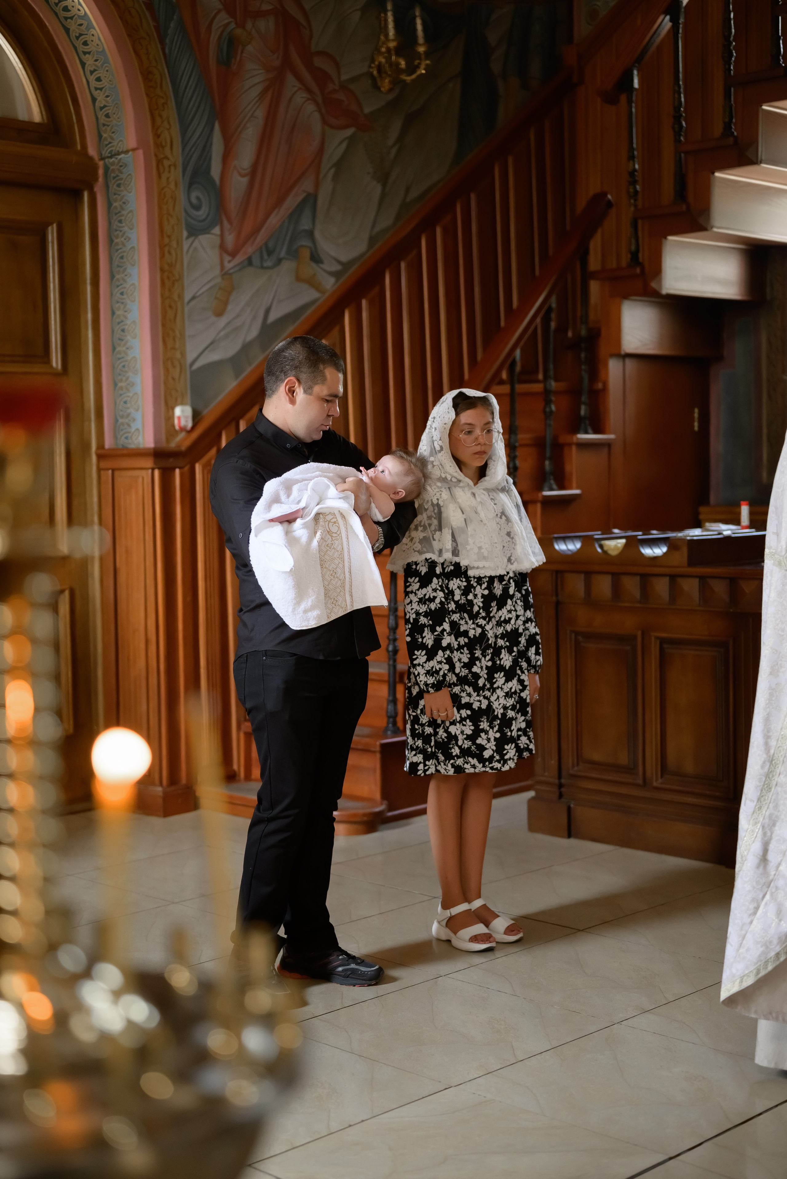 Таинство Крещения в Макеевке. Юлия Басня семейный и свадебный фотограф в Донецке
