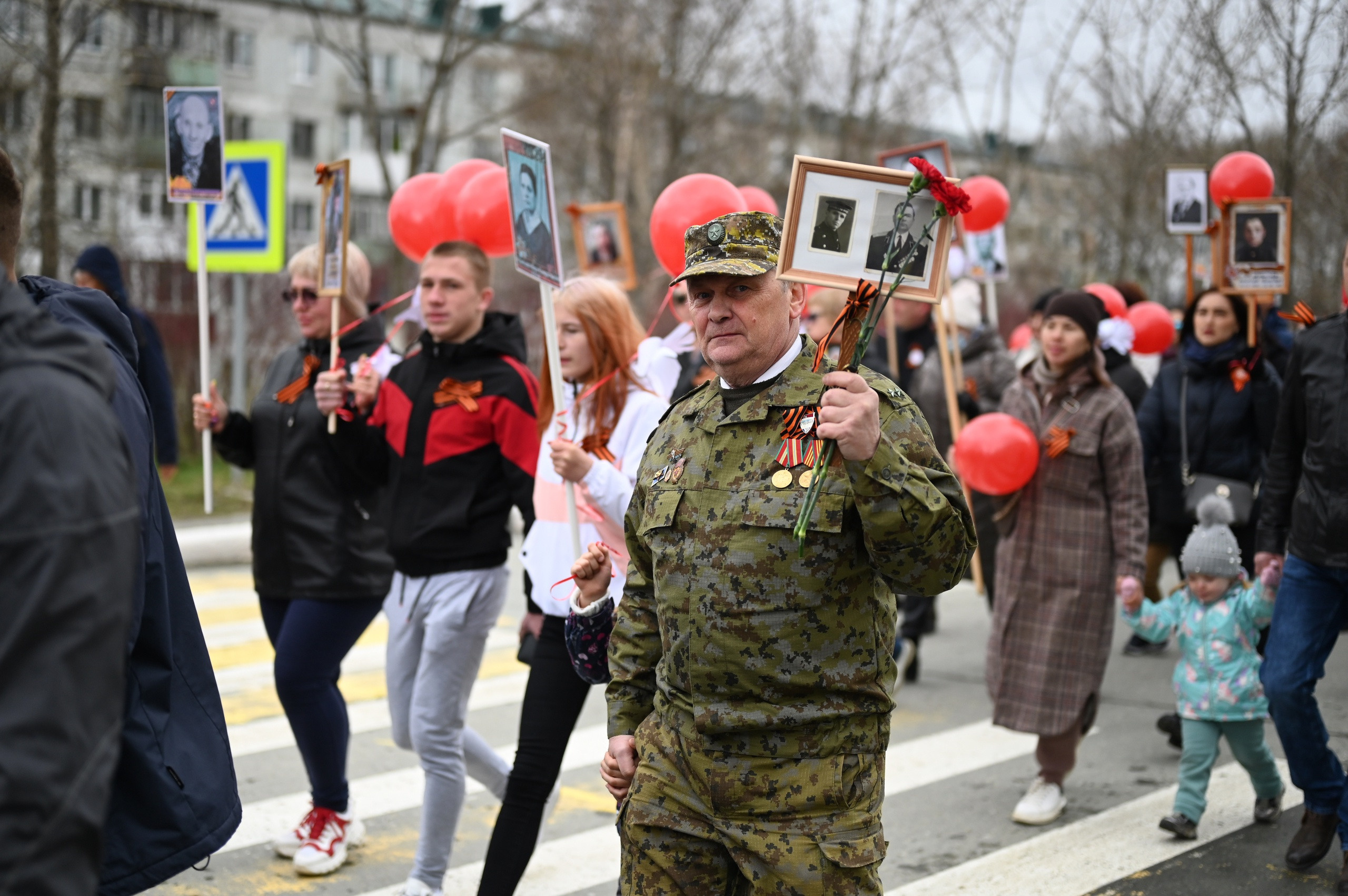 Бессмертный полк. Фоторепортажи Сахалина