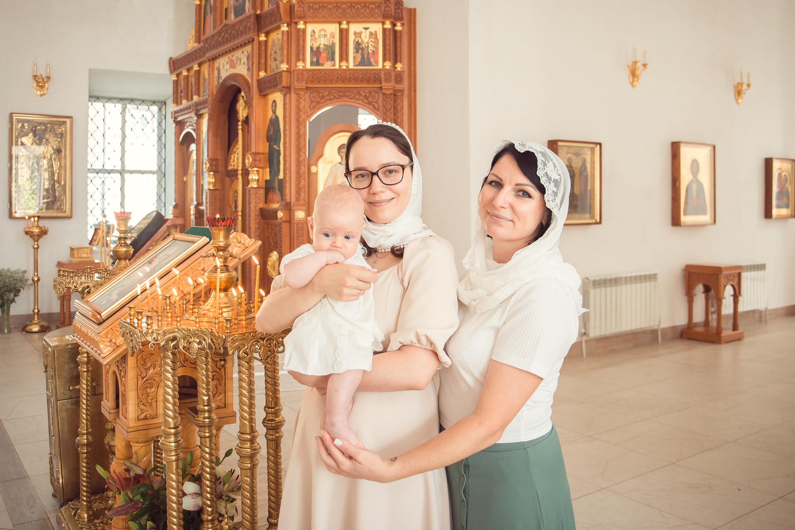 Крещение Ильи в Храме Святых Бессребреников и чудотворцев Космы и Дамиана в Калуге