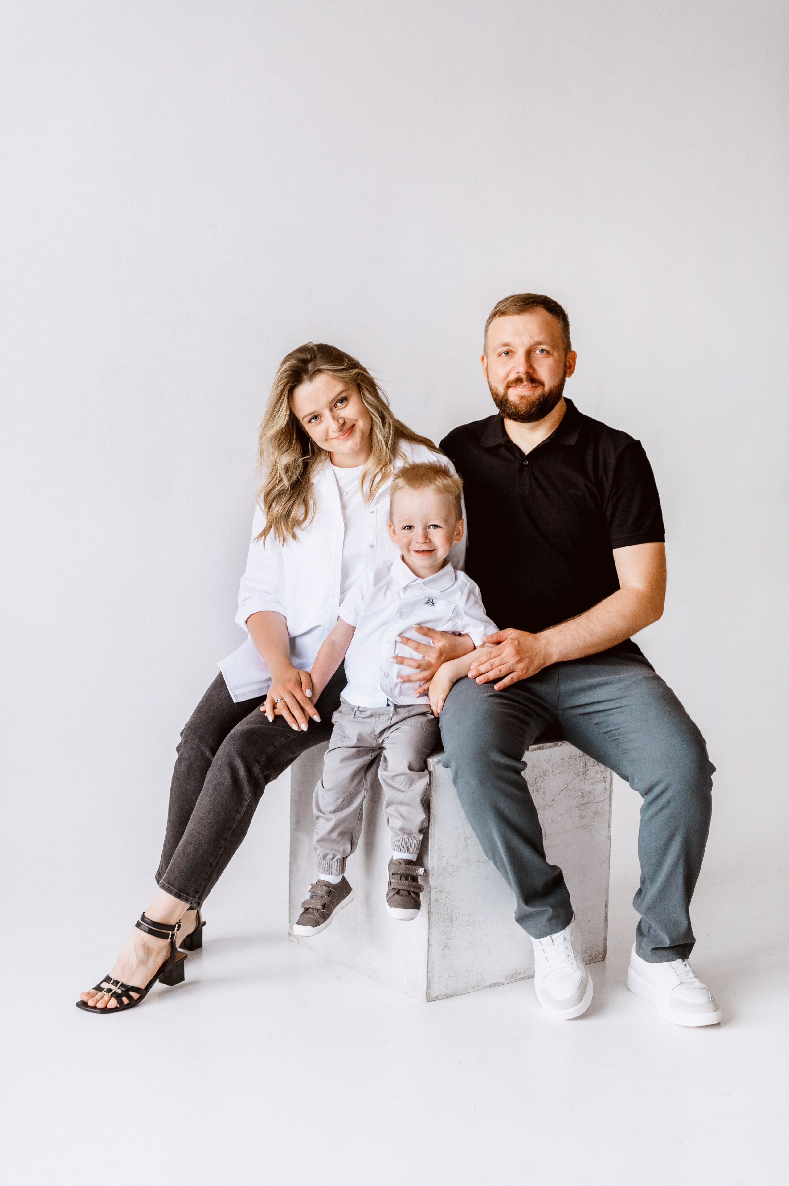 Семья, студия. Анна Смирнова. Фотограф, Москва