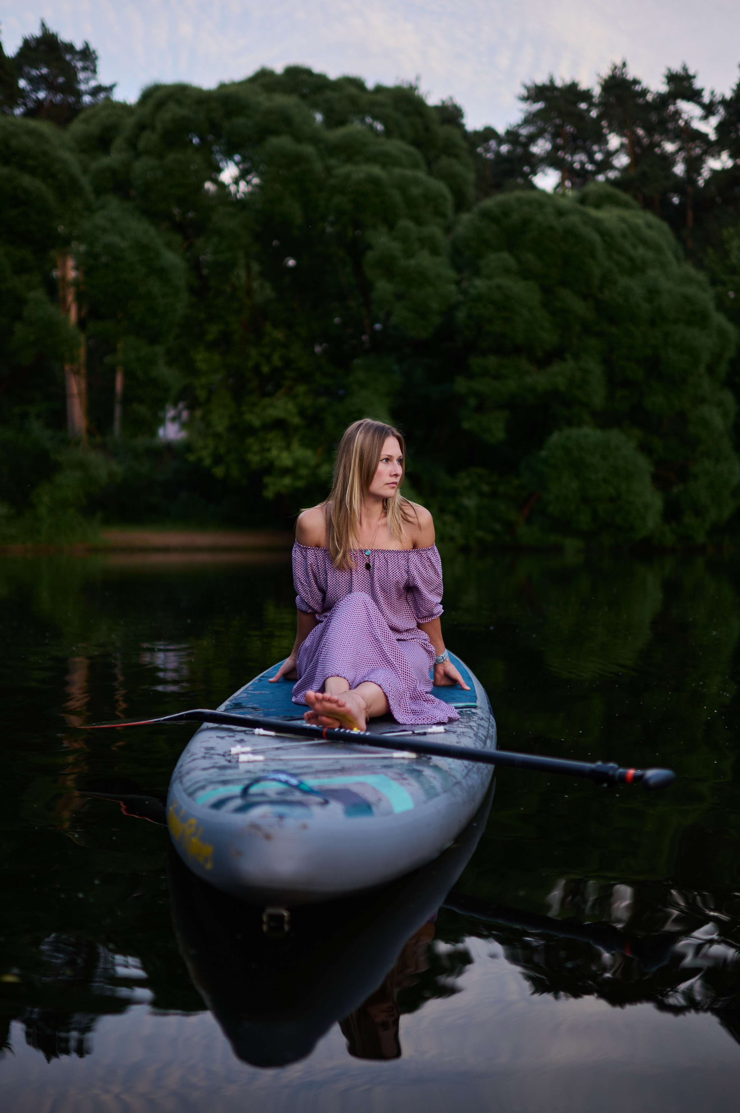 Катя. Фотосъемки на сапах, Москва. Сплавы на сапах