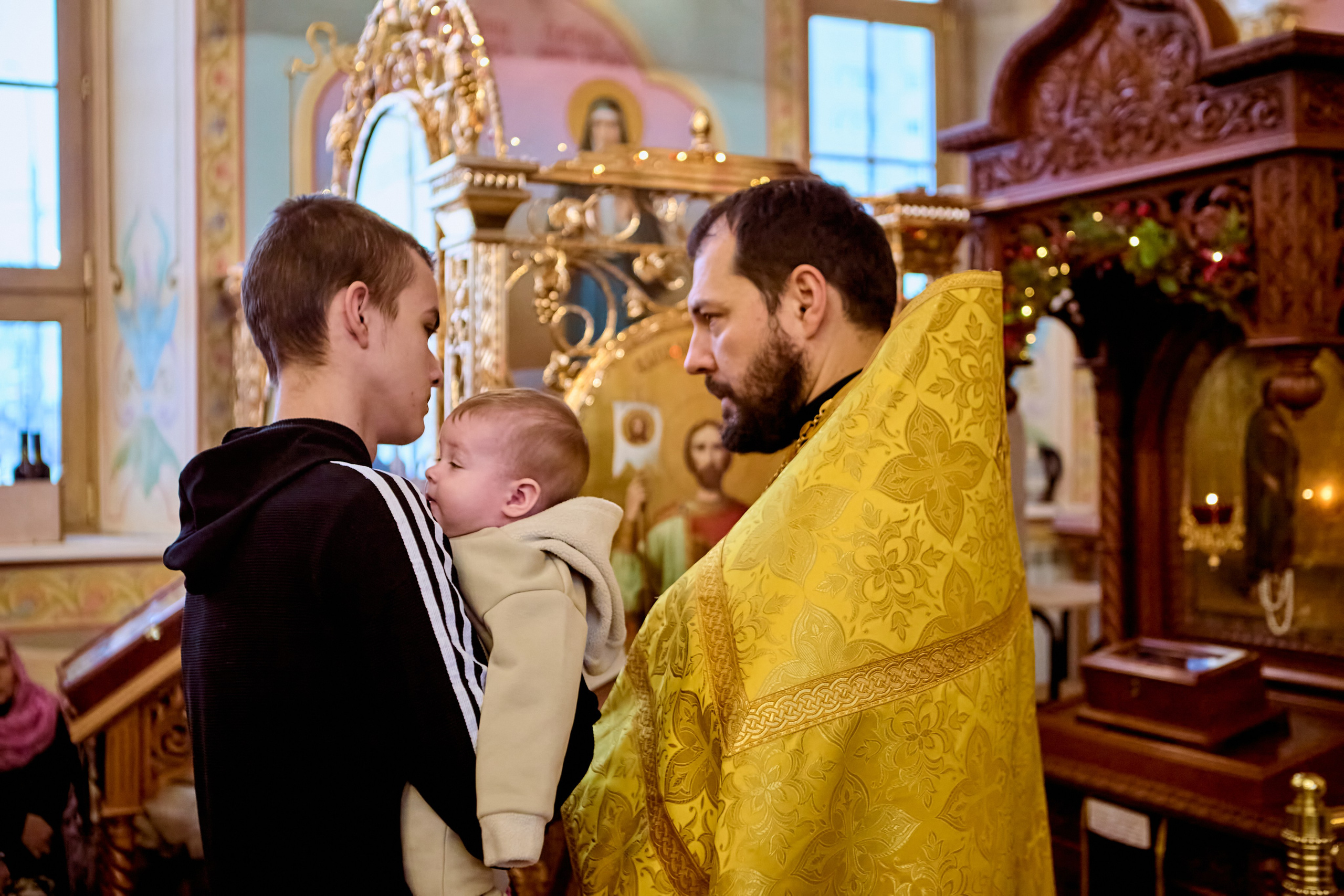 Фотографии во время богослужения