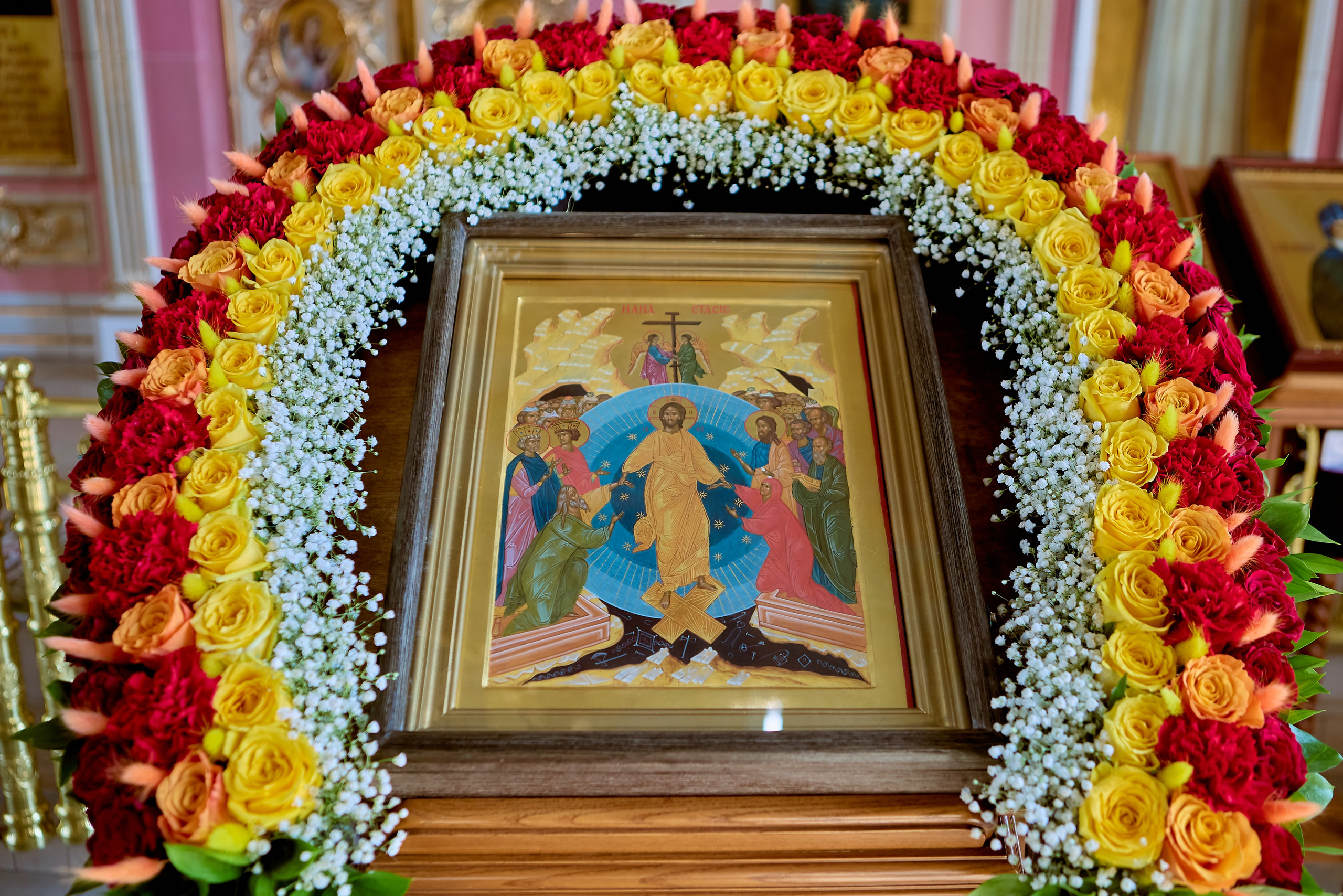 Пасха. Ночное богослужение. Храм Преподобного Серафима Саровского г. Дзержинск