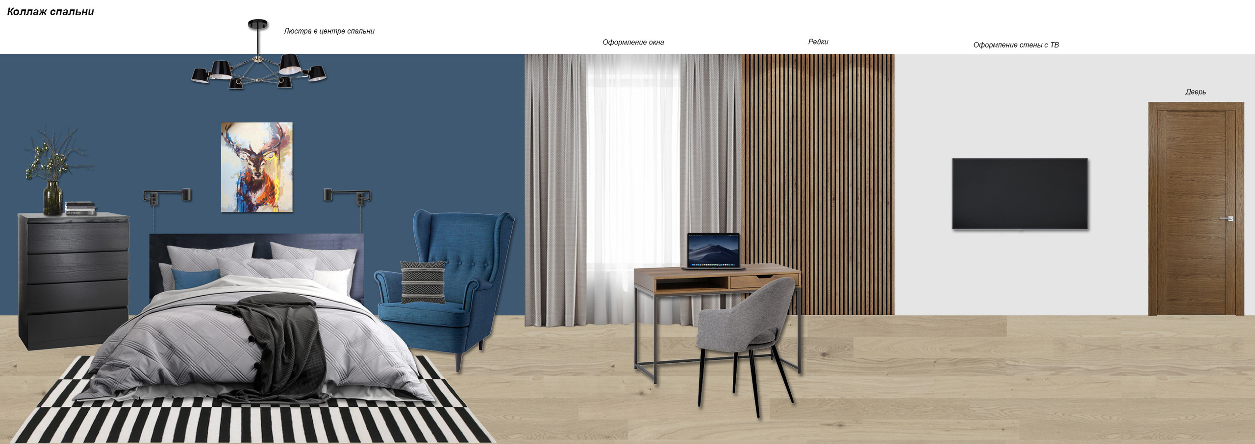 ПИК Мякинино Парк (коллажи). Дизайн интерьера, от проекта до реализации