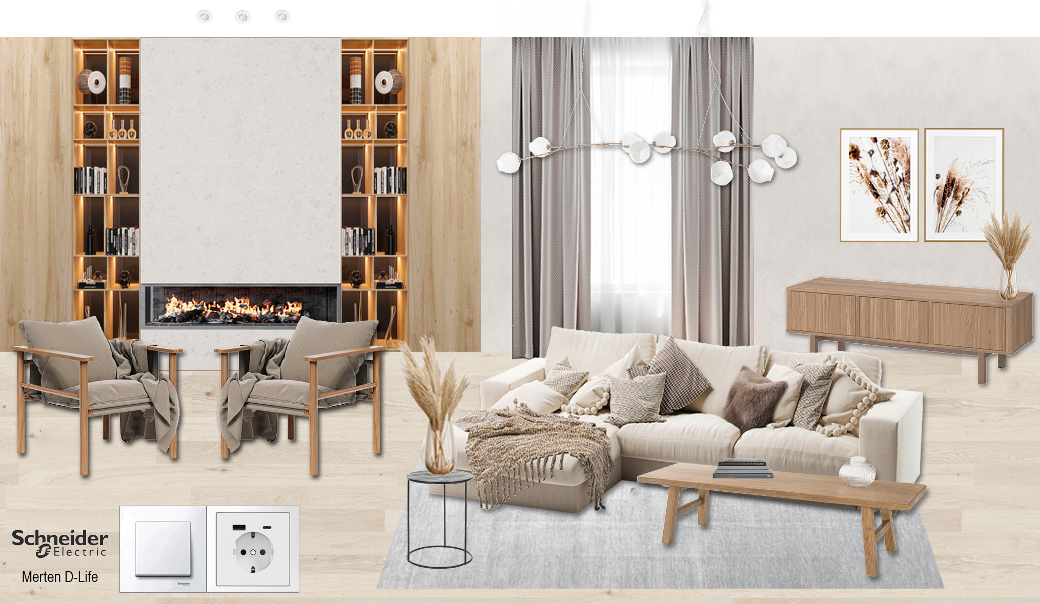 Дом в Истре. Дизайн интерьера, от проекта до реализации