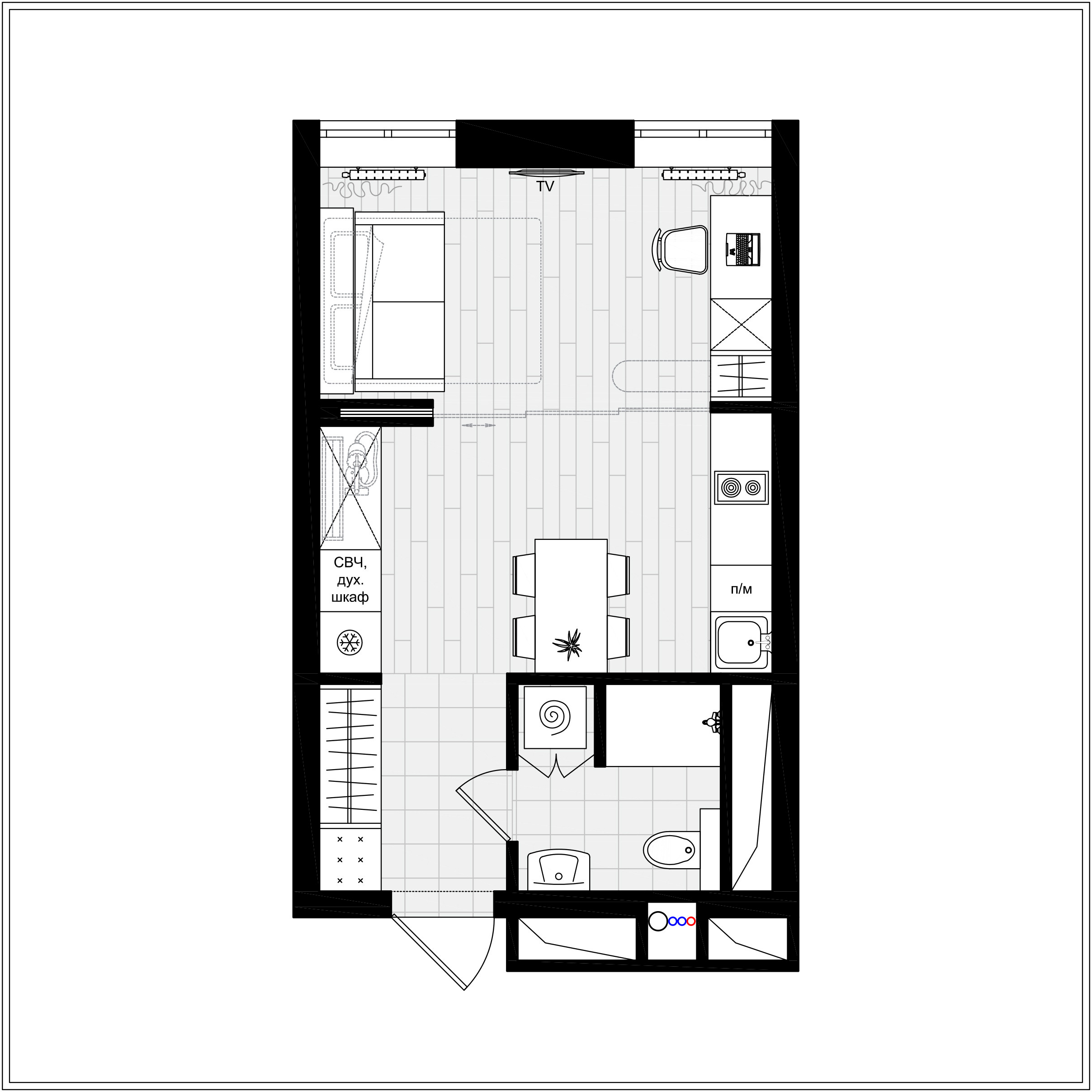 Кварталы 21-19 (фото+3d). Дизайн интерьера, от проекта до реализации