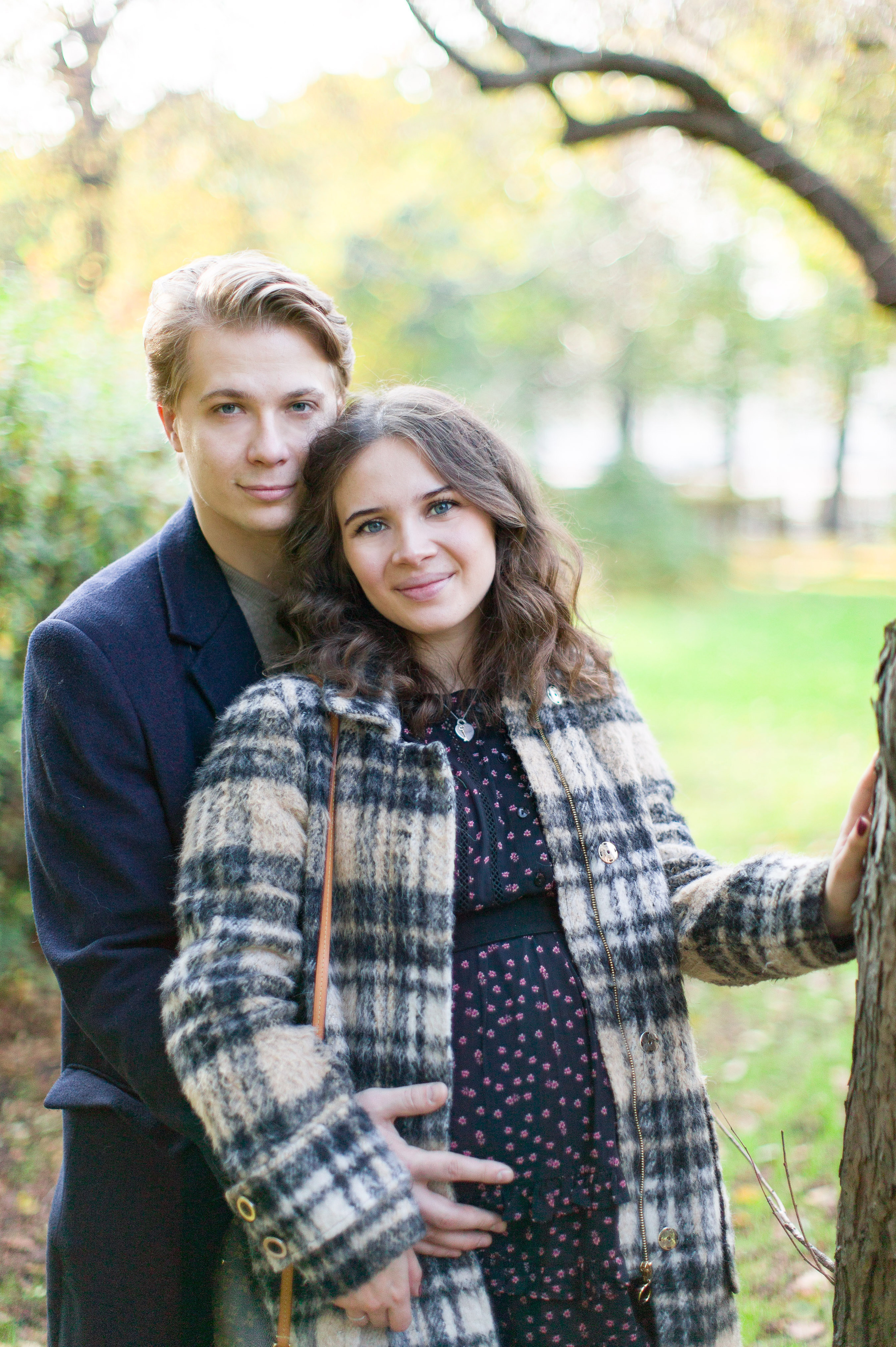 Семейная фотосессия в ожидании малыша в Парке Горького, Москва