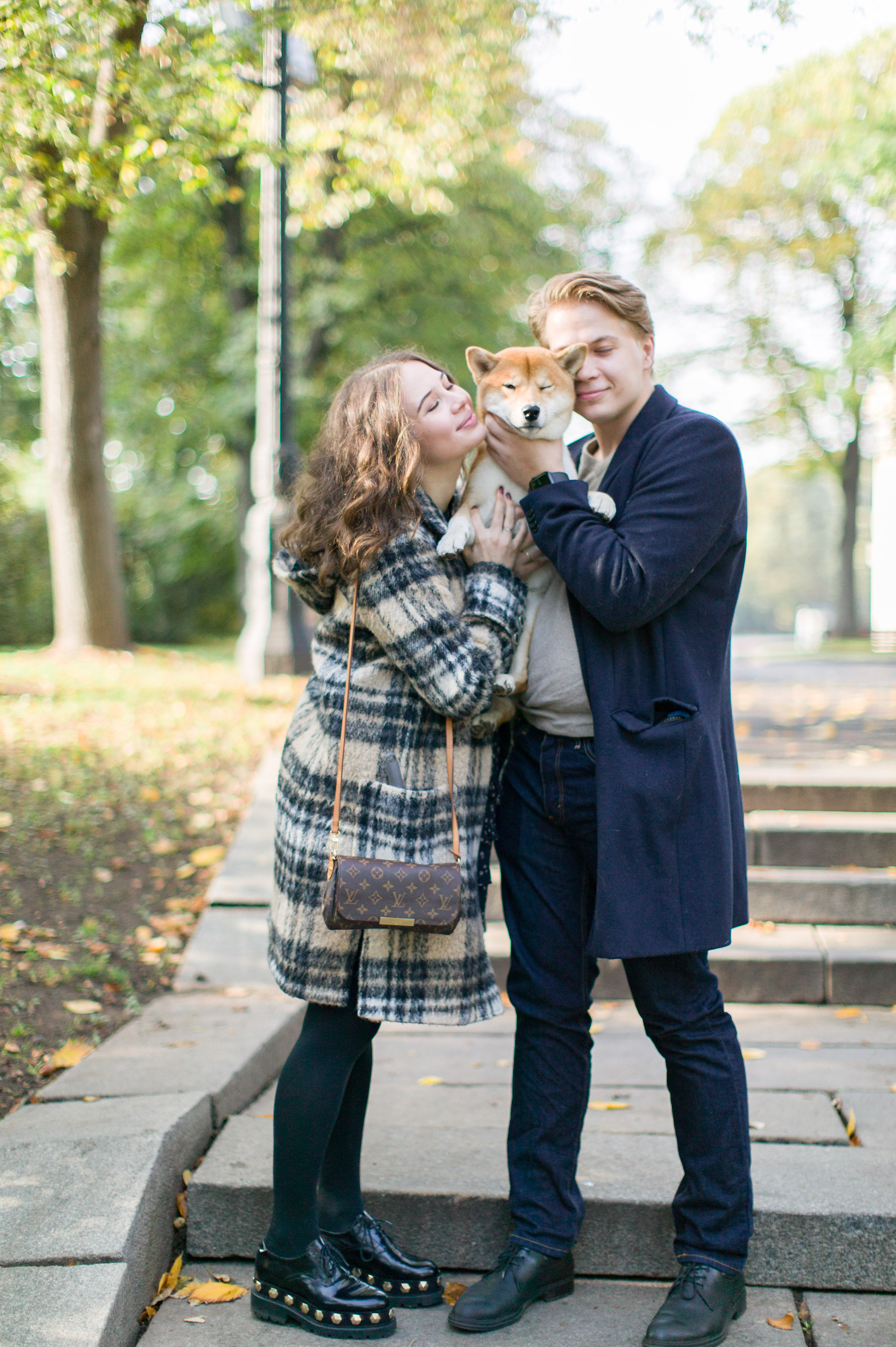 Семейная фотосессия в ожидании малыша в Парке Горького, Москва