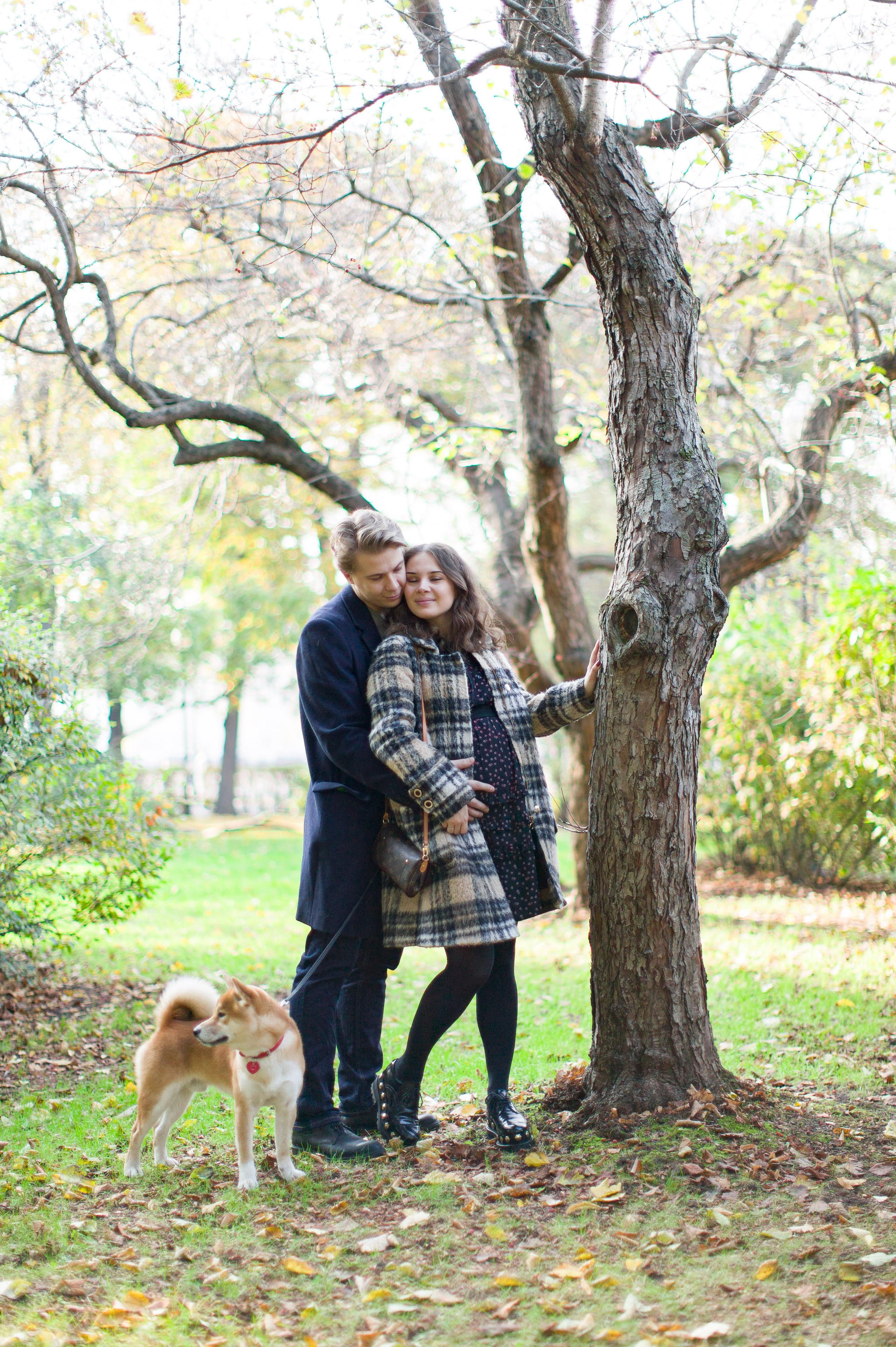 Семейная фотосессия в ожидании малыша в Парке Горького, Москва