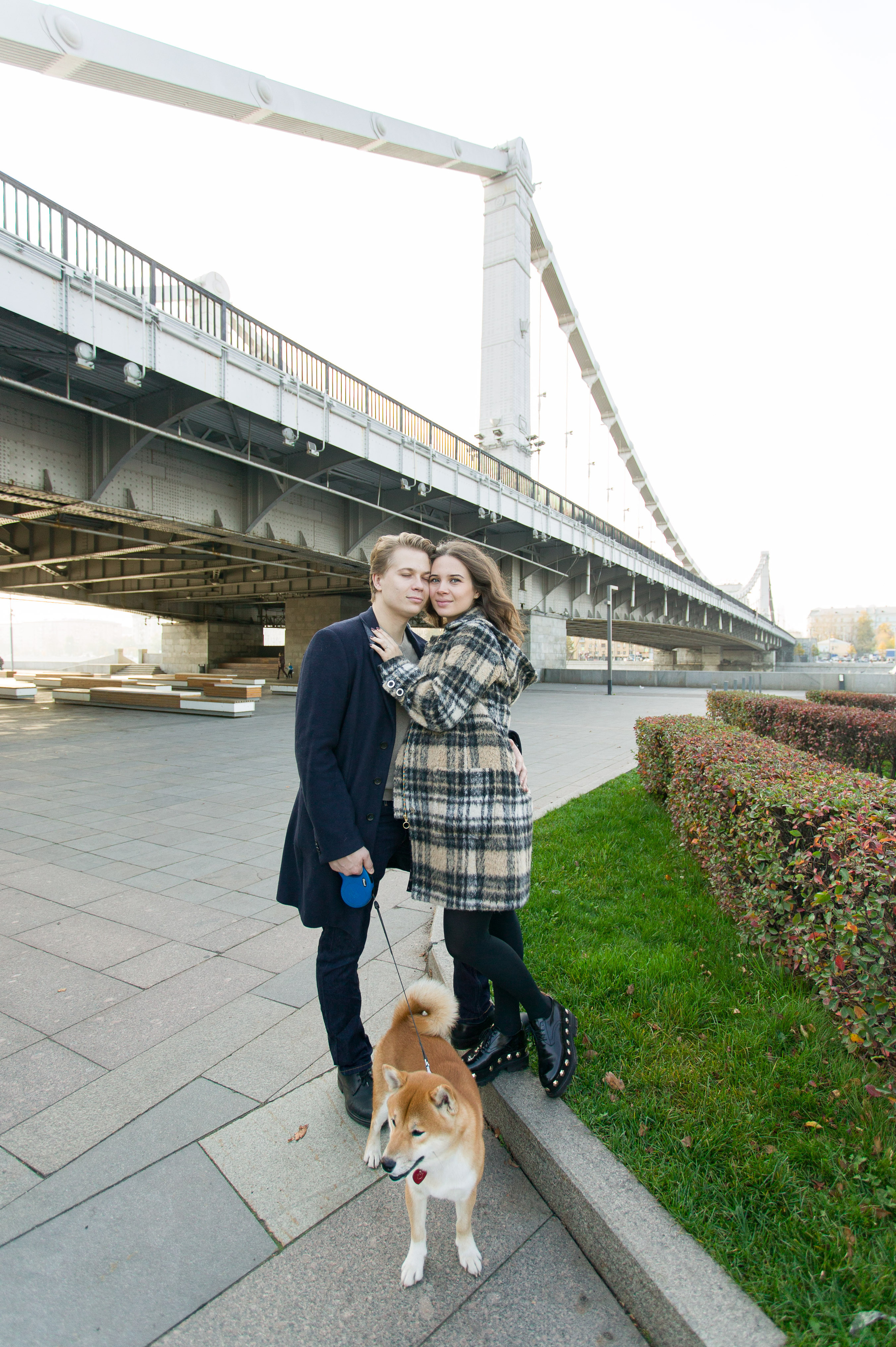 Семейная фотосессия в ожидании малыша в Парке Горького, Москва
