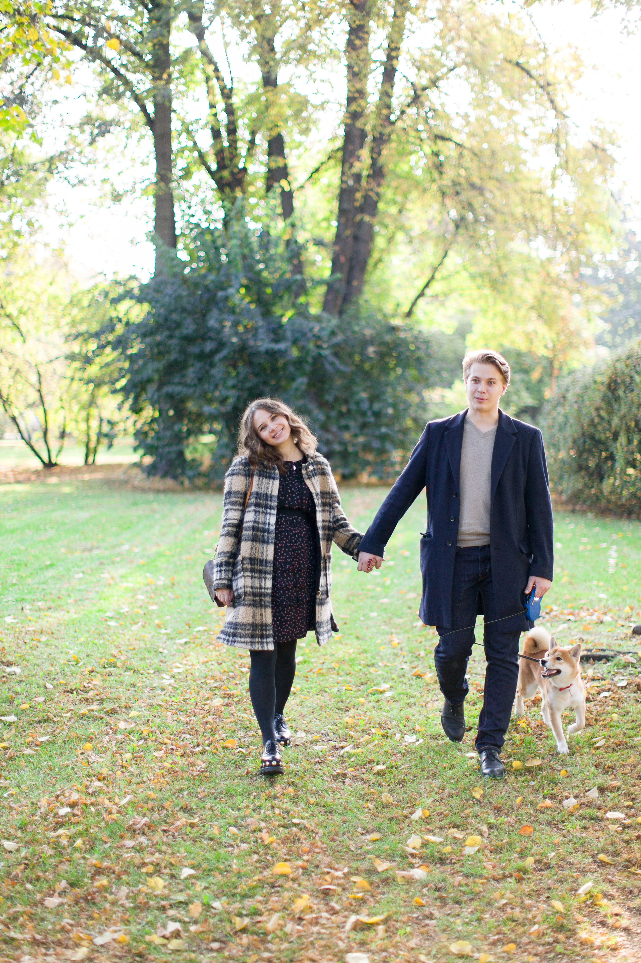 Семейная фотосессия в ожидании малыша в Парке Горького, Москва