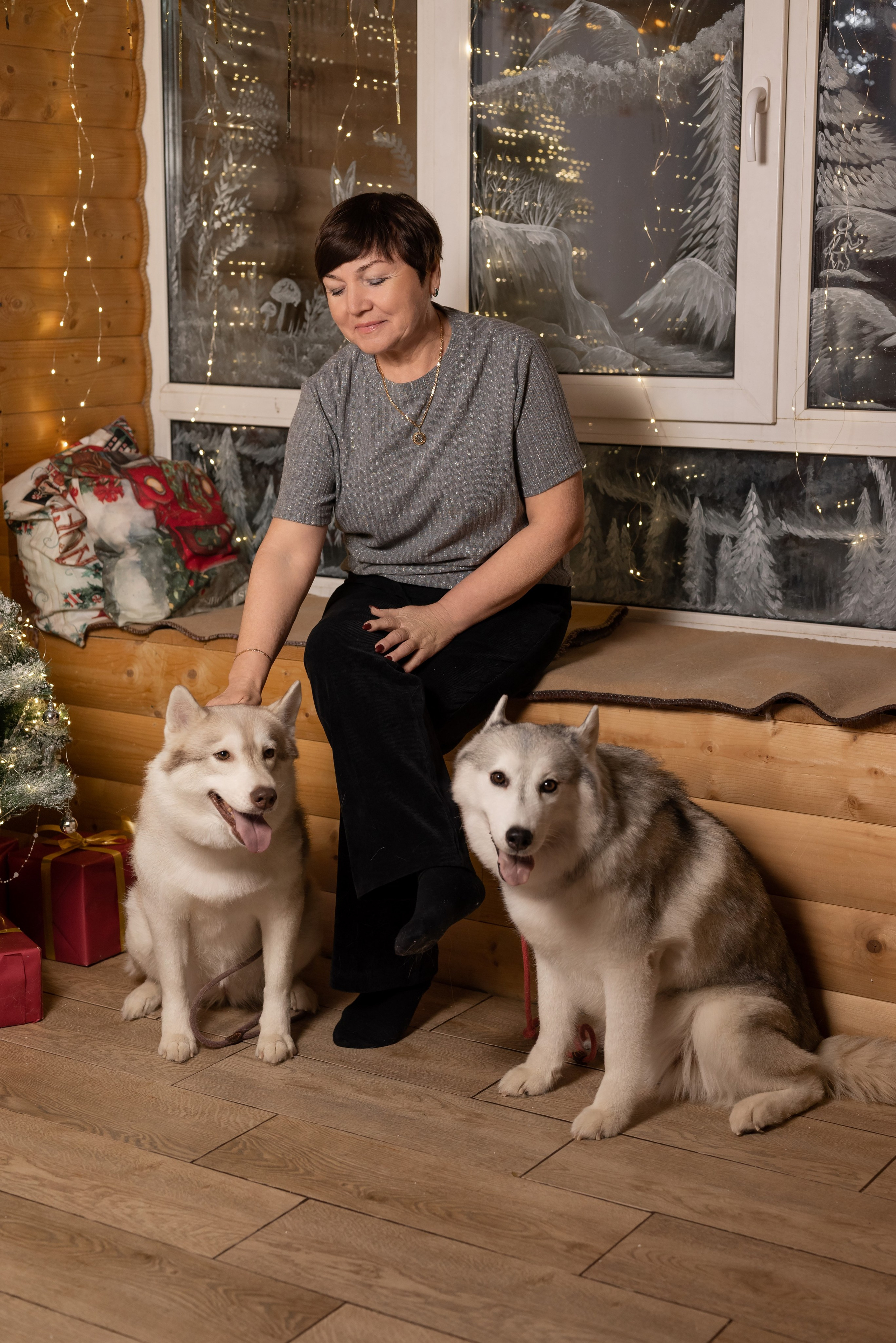 Фотопроект с хаски в частном доме. Фотограф в городе Салават