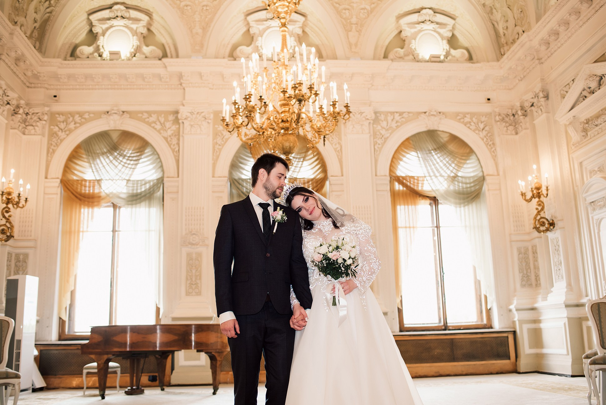 Алина и Илья. Свадебная классика. Семейный и Свадебный фотограф. Санкт-Петербург. Пушкин