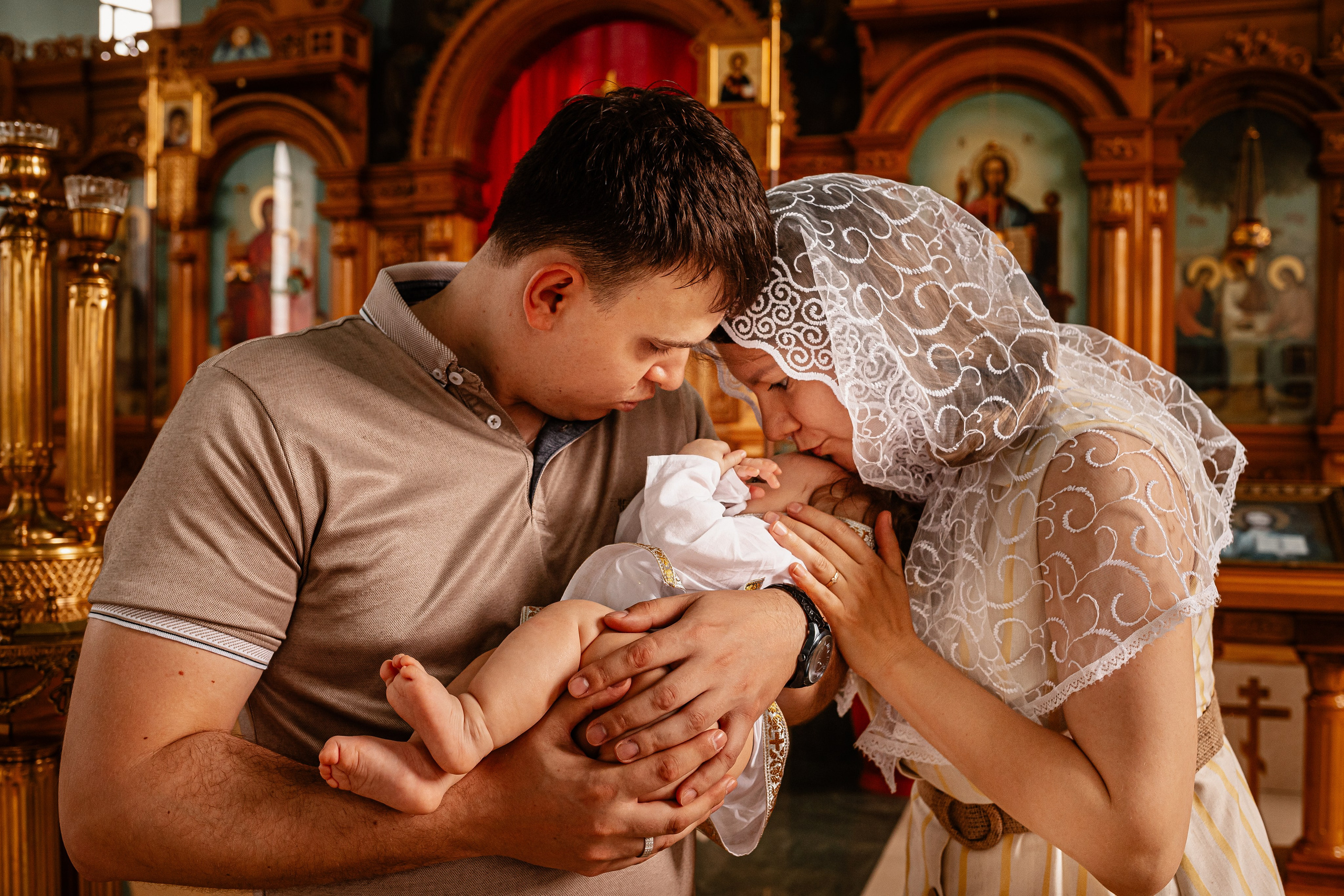 Крещение в Кропоткине. Свадебный фотограф Кропоткин Краснодар