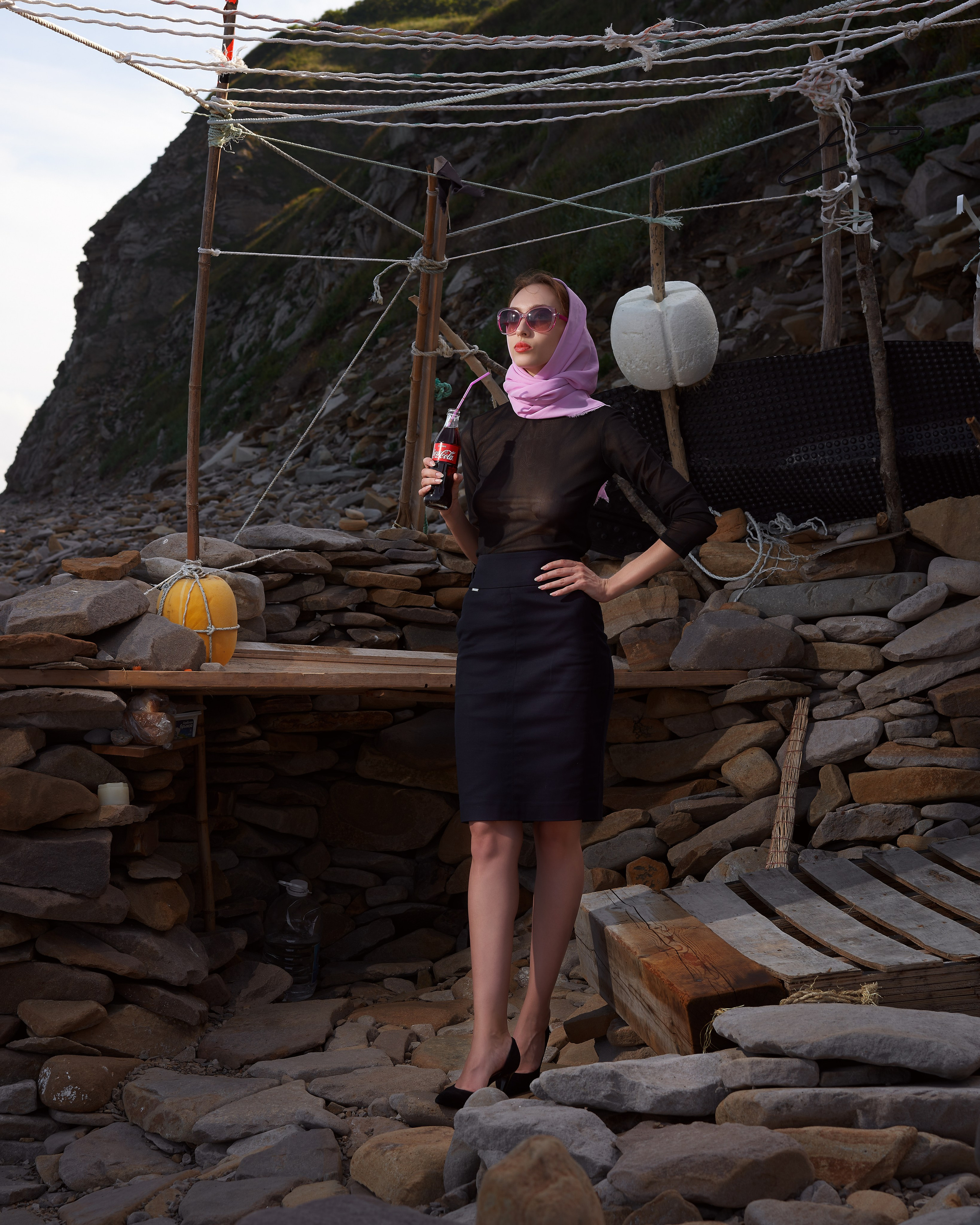 Импульсный свет на улице