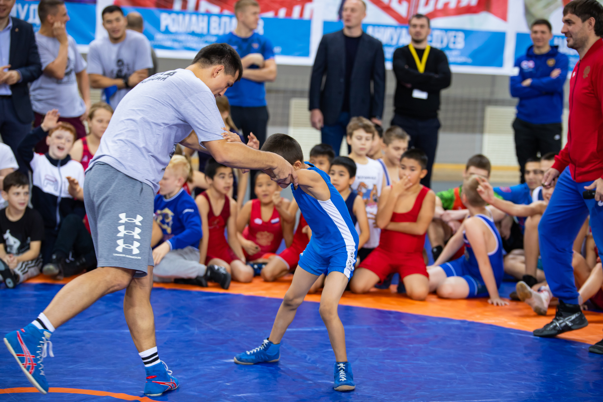 Мастер класс звёзд спортивной борьбы. Фотограф Александр Поздняков  Новосибирск