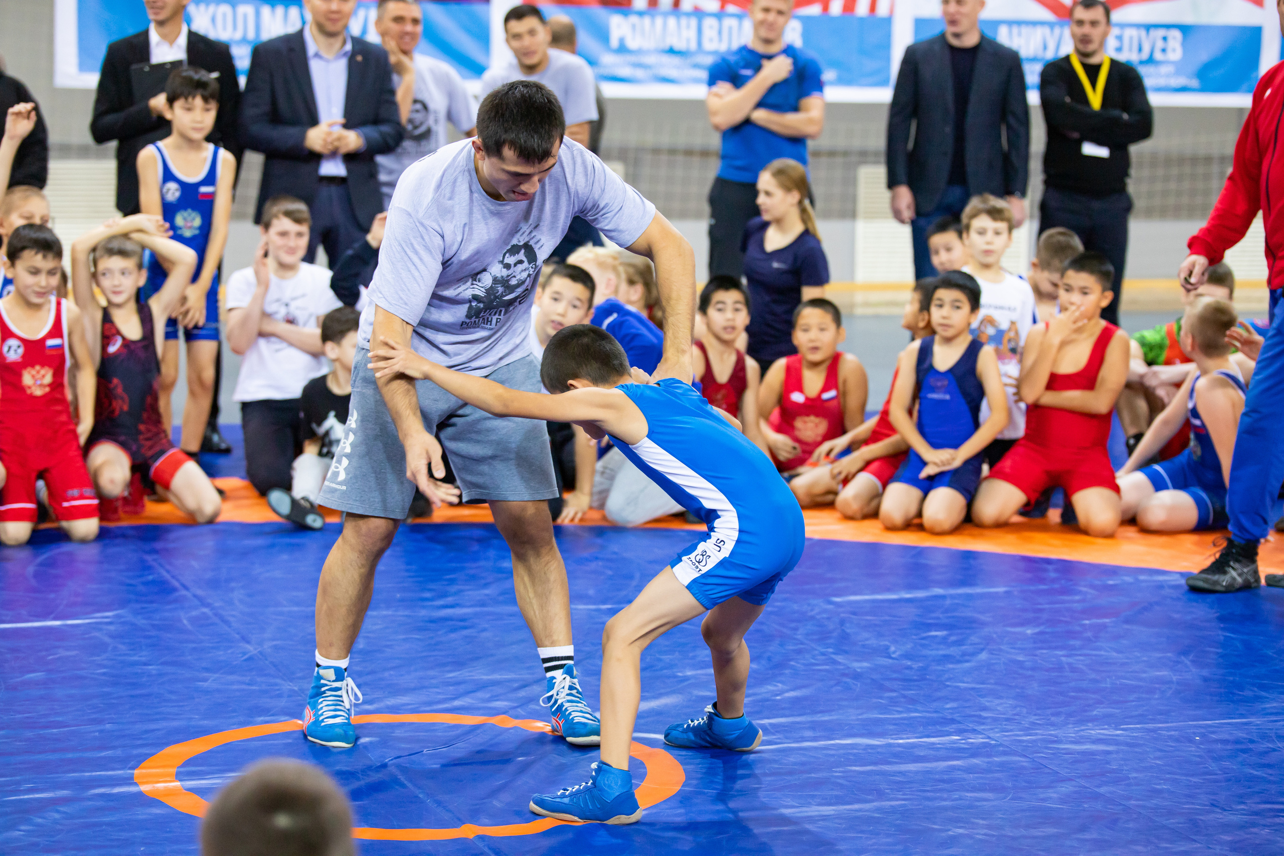 Мастер класс звёзд спортивной борьбы. Фотограф Александр Поздняков  Новосибирск