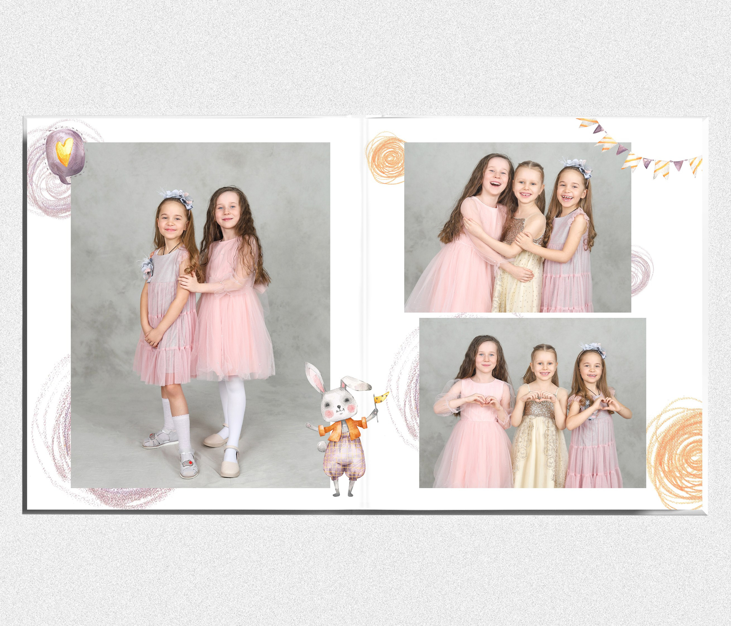 Детская фотокнига "Солнечные зайчики". Выпускные альбомы в Тюмени для школ, садов, вузов спортивных секций