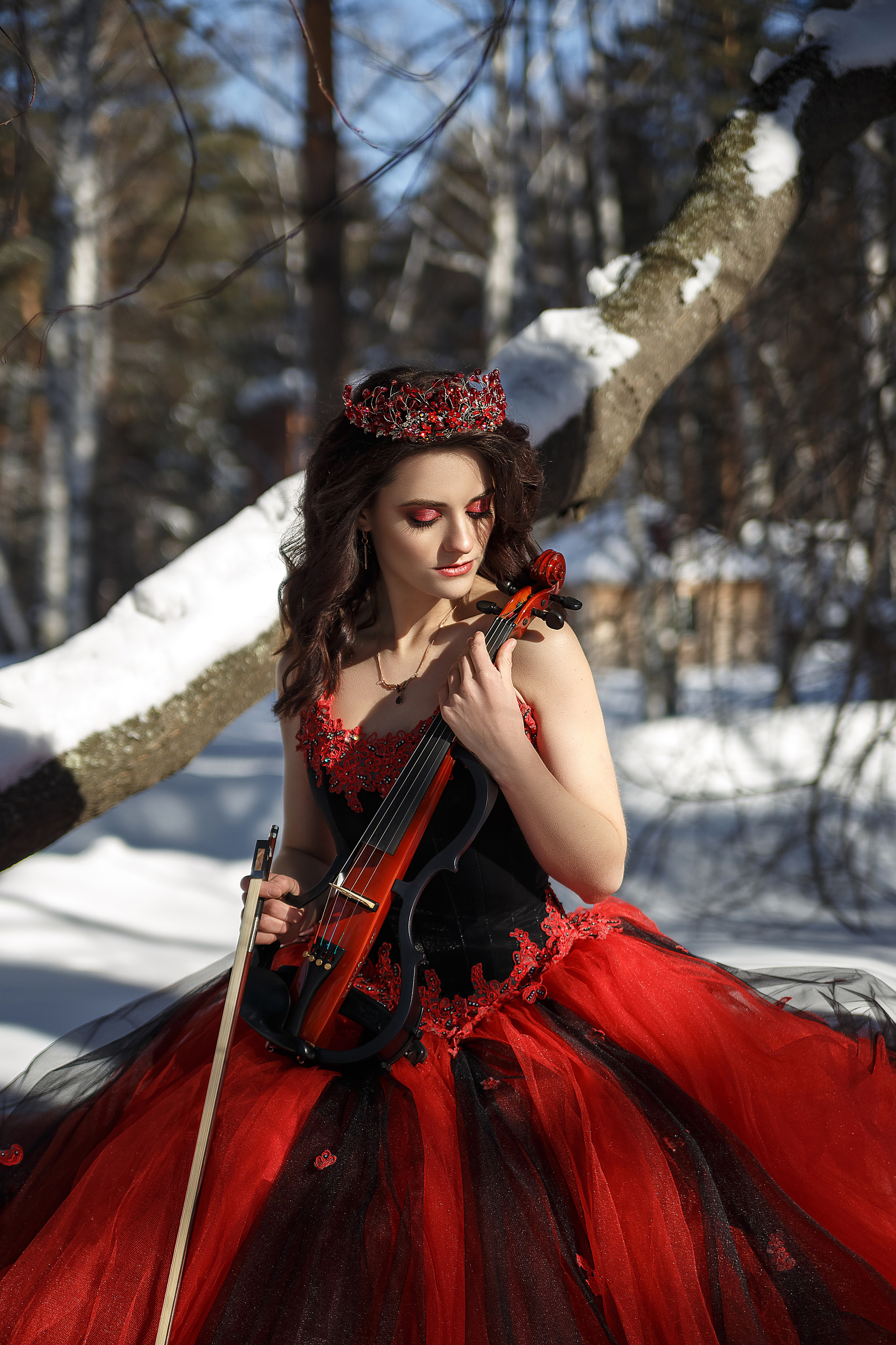 Морозная скрипка. Женский фотограф в Кемерово Мария Чернявская