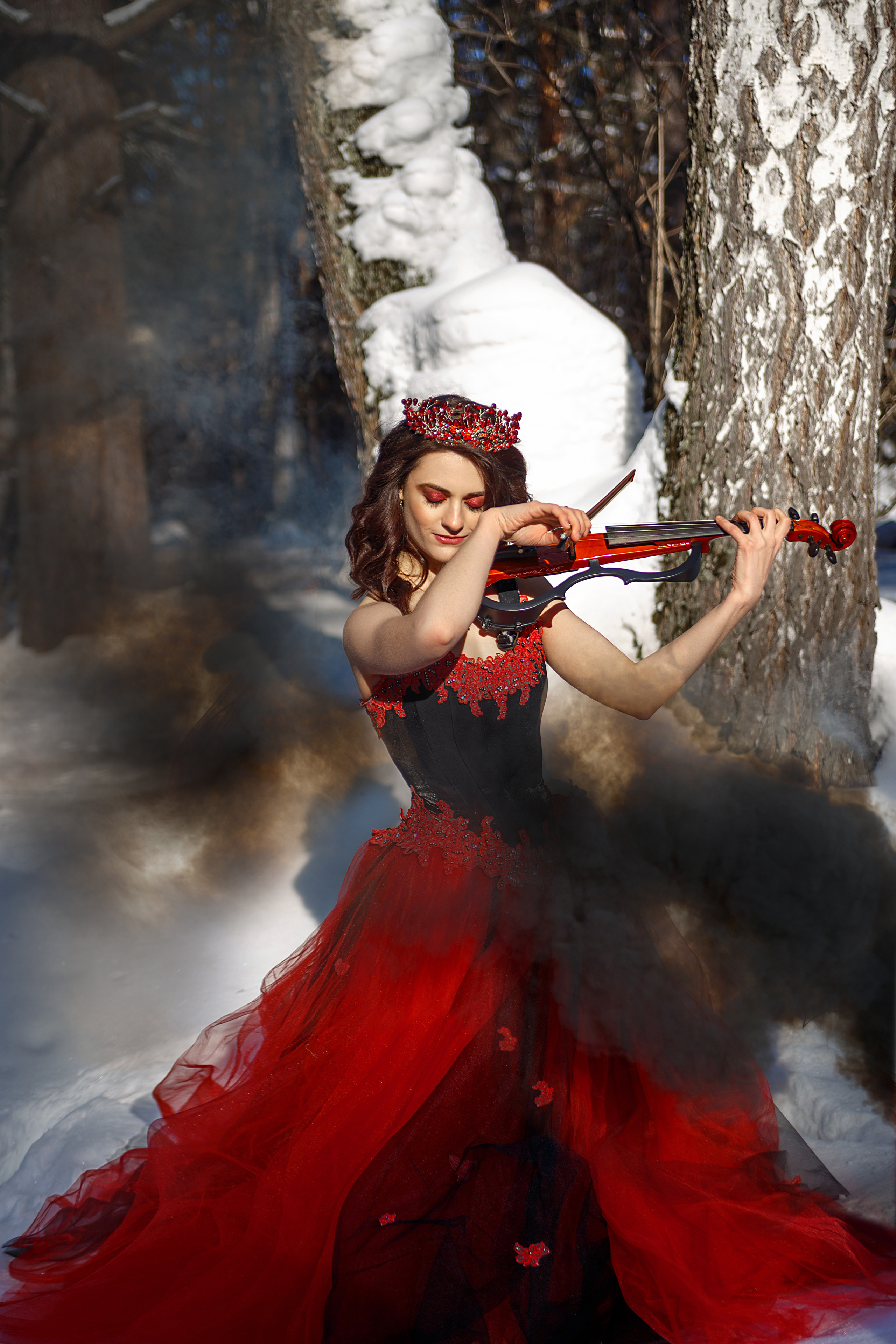 Морозная скрипка. Женский фотограф в Кемерово Мария Чернявская