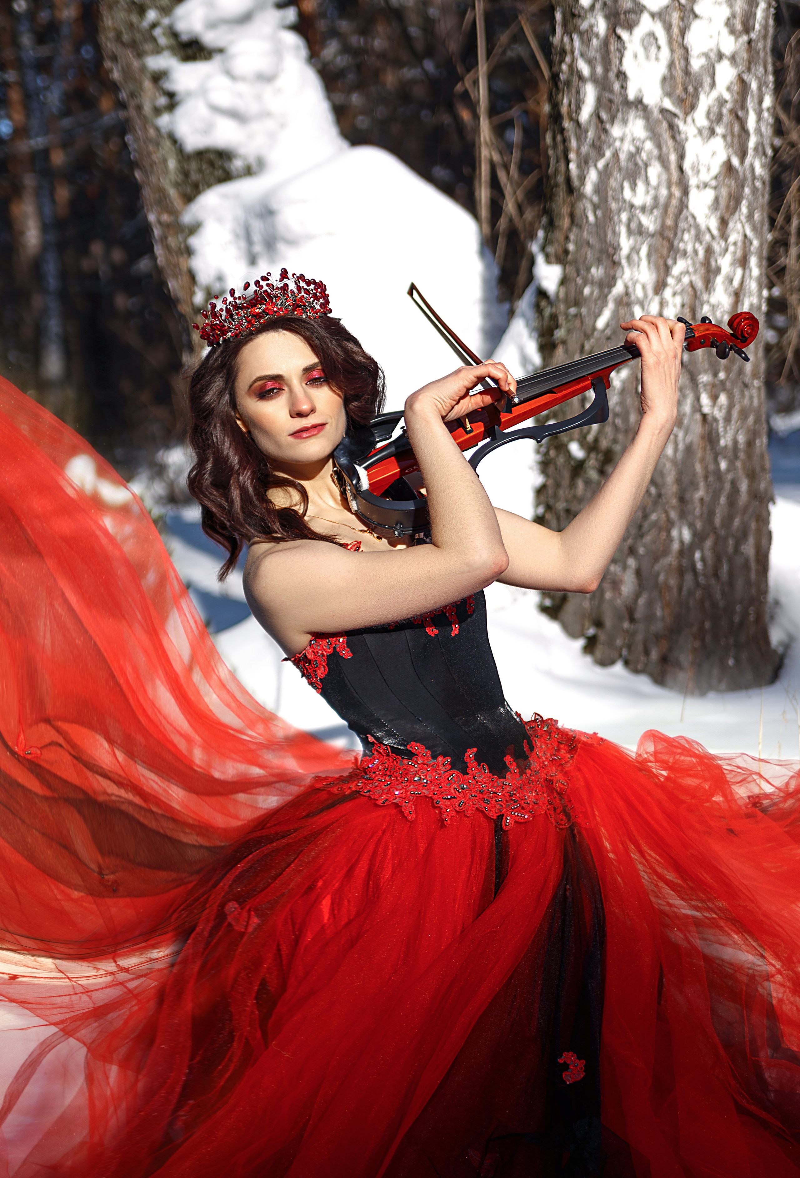 Морозная скрипка. Женский фотограф в Кемерово Мария Чернявская