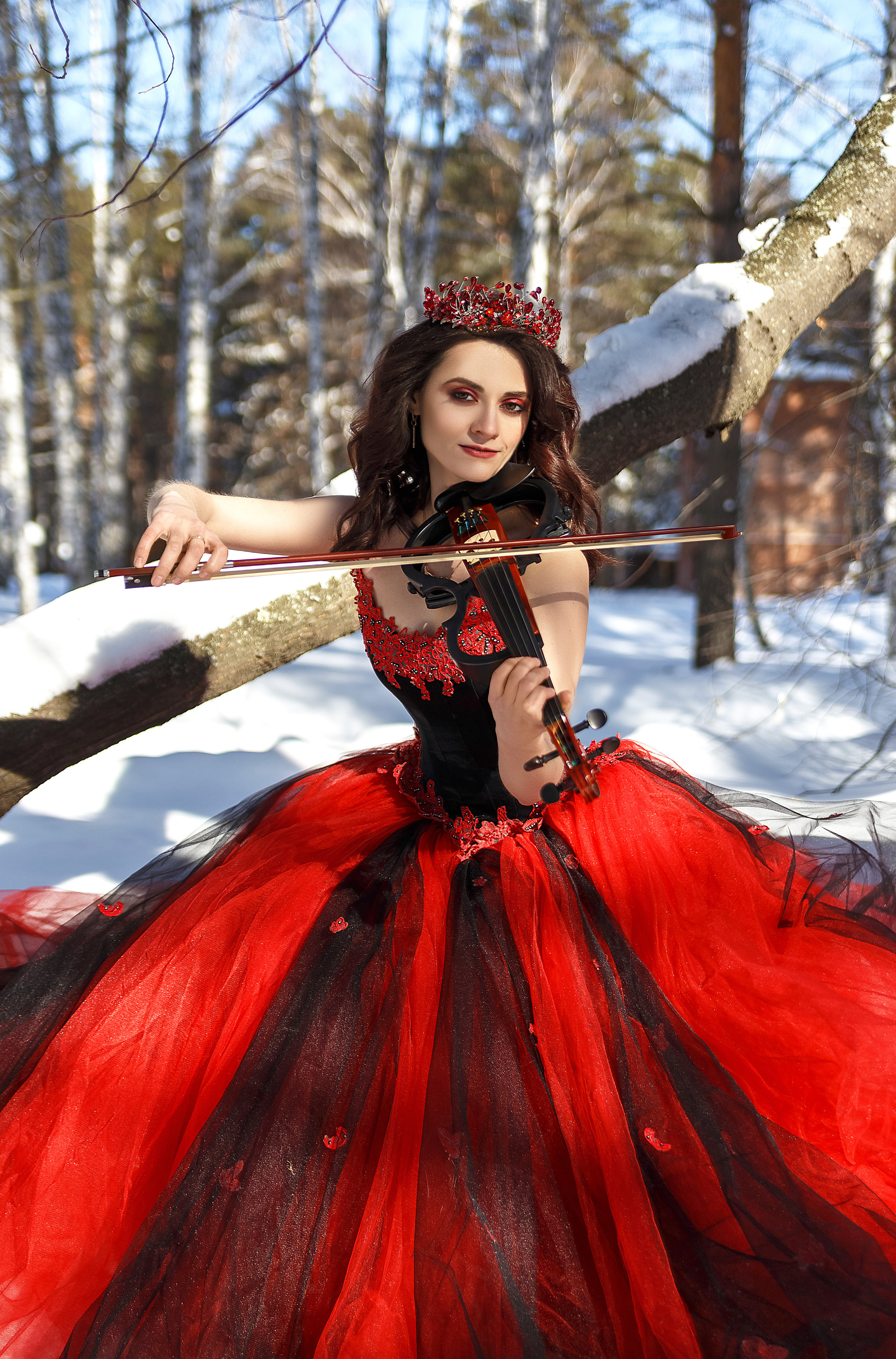 Морозная скрипка. Женский фотограф в Кемерово Мария Чернявская