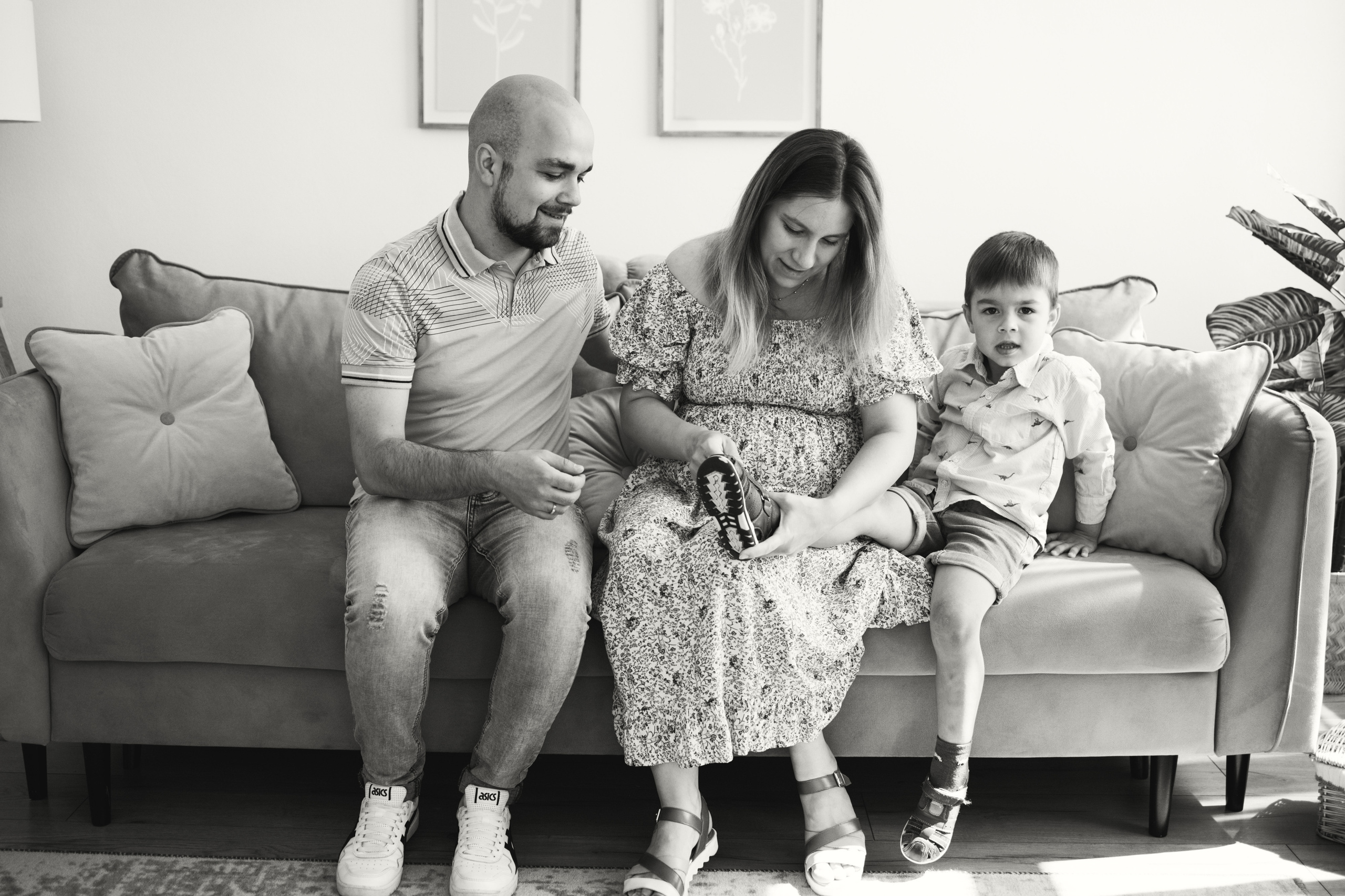 Семейная фотосессия в студии Москвы. Семейный Фотограф в Москве Евгения Симоненко