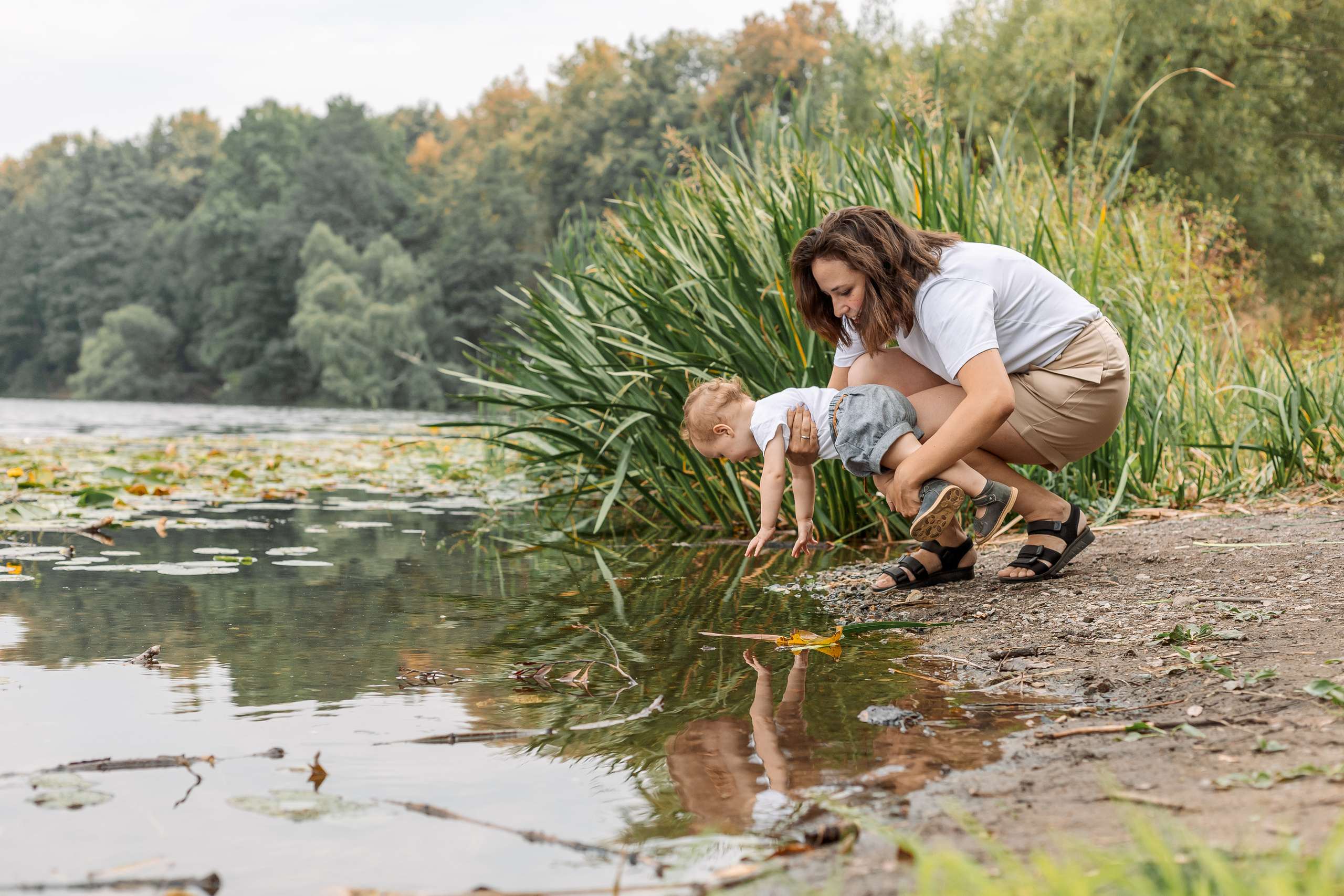 Мама и дочка в парке Кузьминки. Семейный Фотограф в Москве Евгения Симоненко