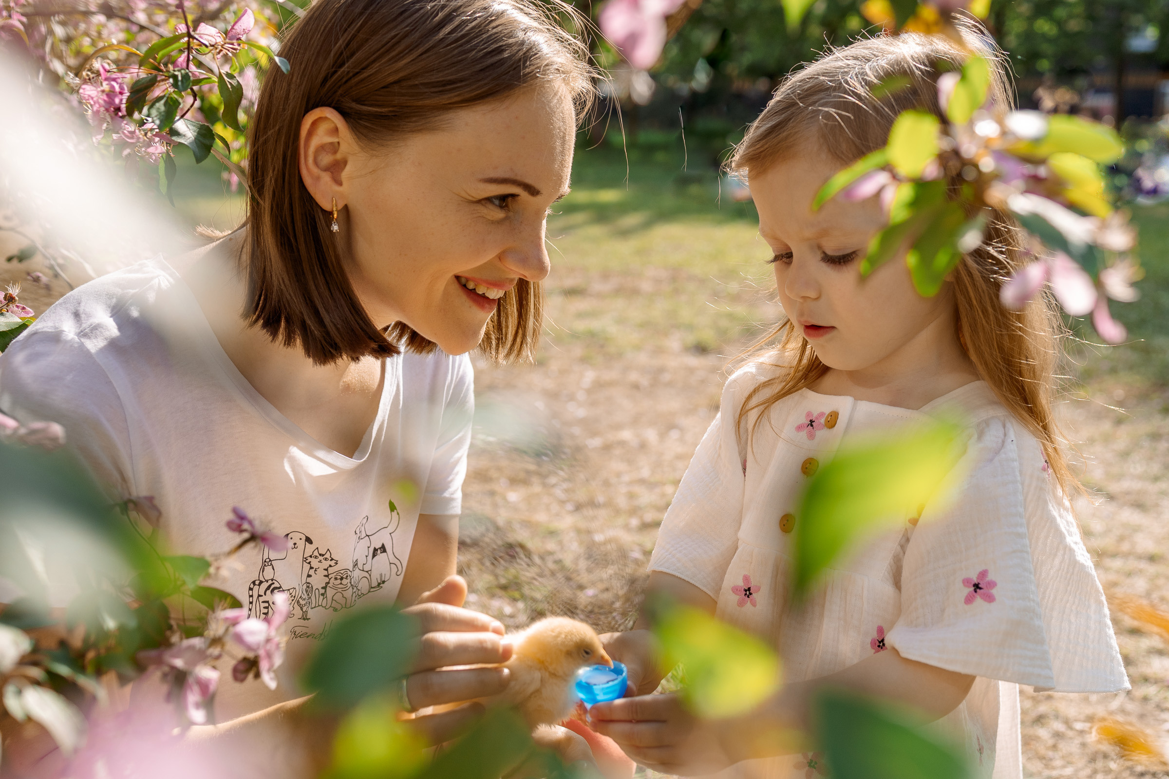Фотосессия с цыплятами в Екатерининском парке. Семейный Фотограф в Москве Евгения Симоненко