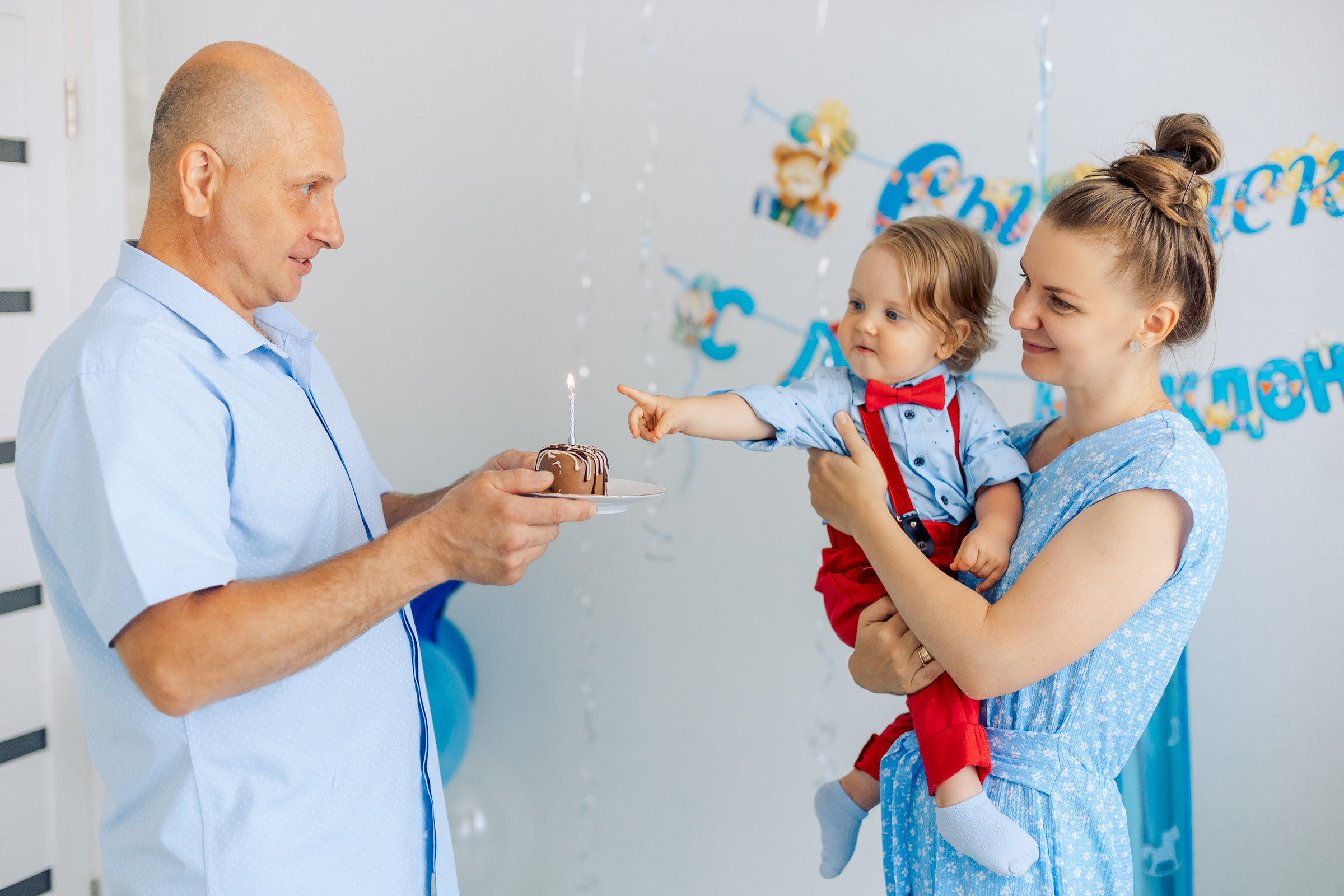 Первый день рождения малыша. Семейный Фотограф в Москве Евгения Симоненко
