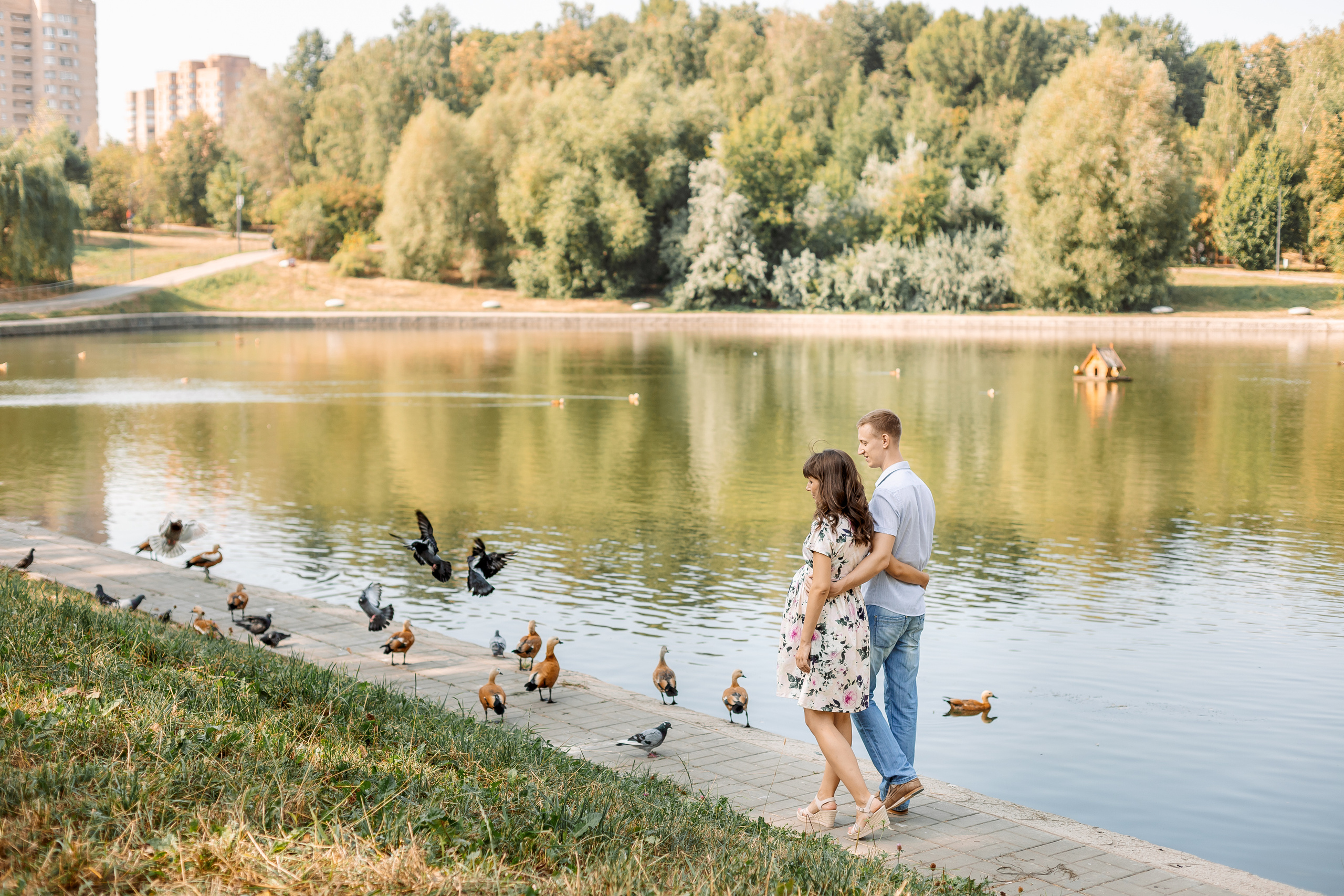 Фотосессия беременности в парке. Семейный Фотограф в Москве Евгения Симоненко