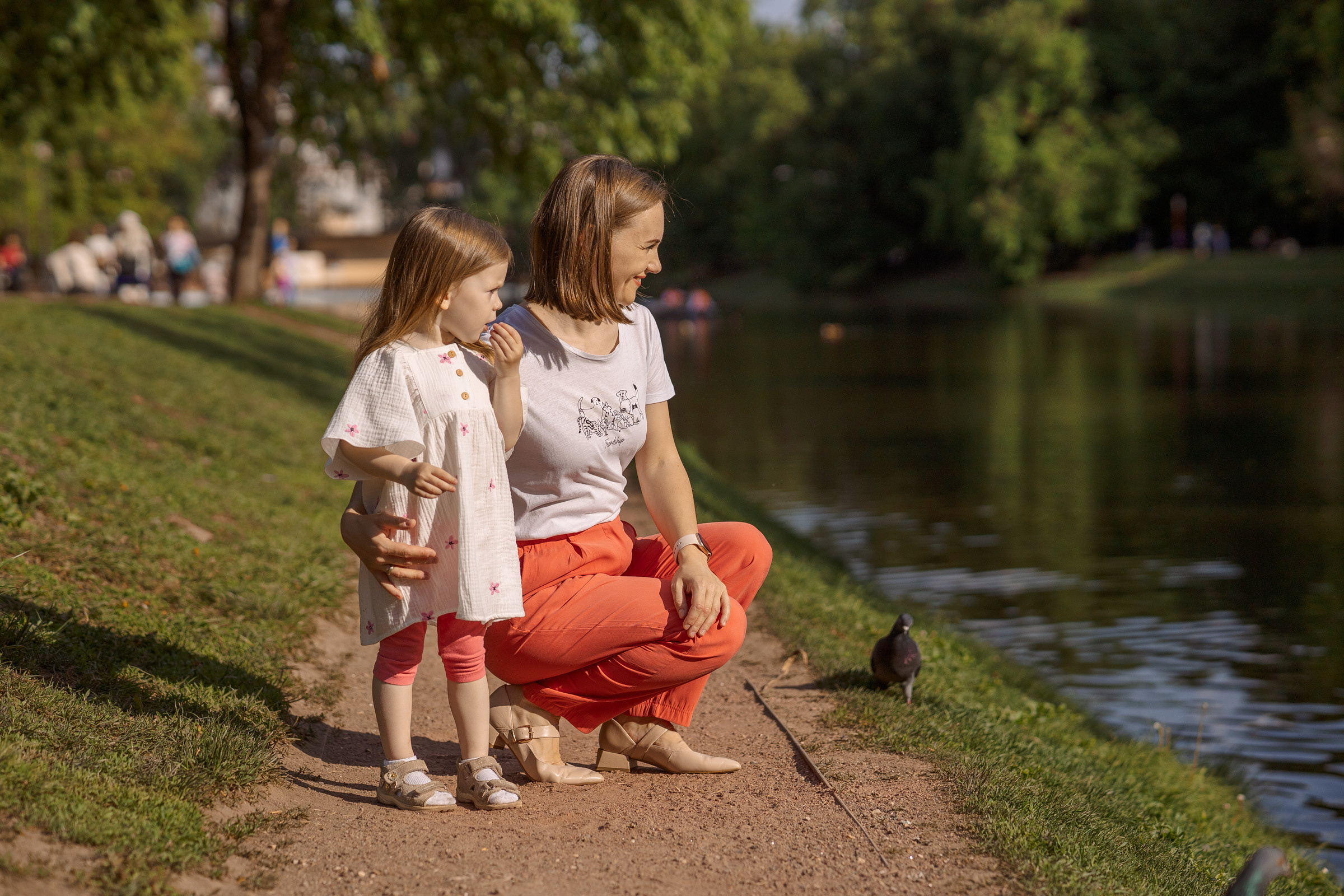 Фотосессия с цыплятами в Екатерининском парке. Семейный Фотограф в Москве Евгения Симоненко