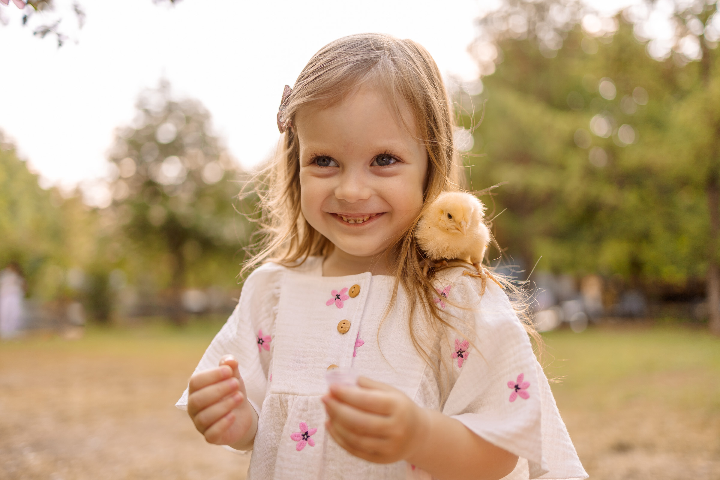 Фотосессия с цыплятами в Екатерининском парке. Семейный Фотограф в Москве Евгения Симоненко