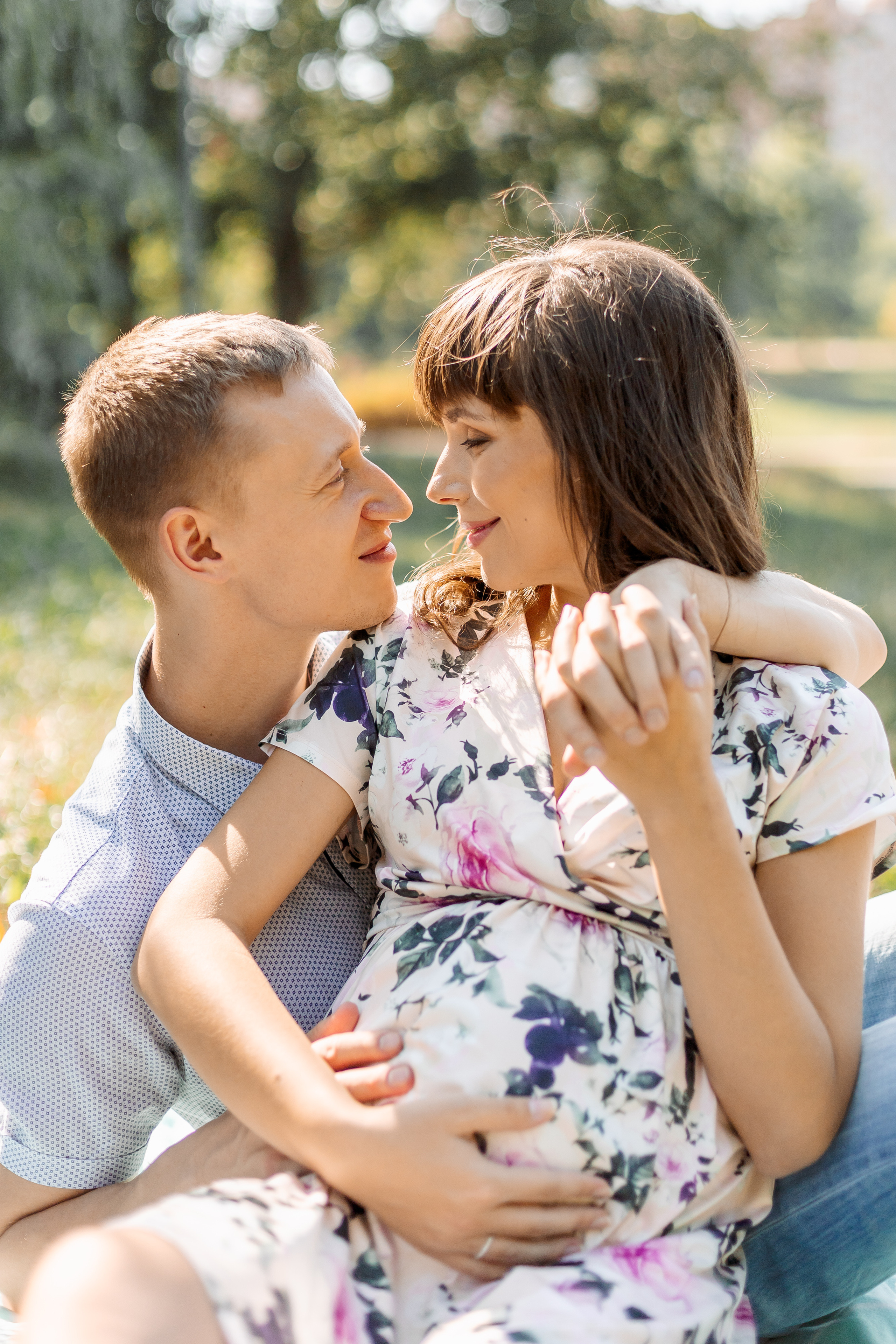 Фотосессия беременности в парке. Семейный Фотограф в Москве Евгения Симоненко