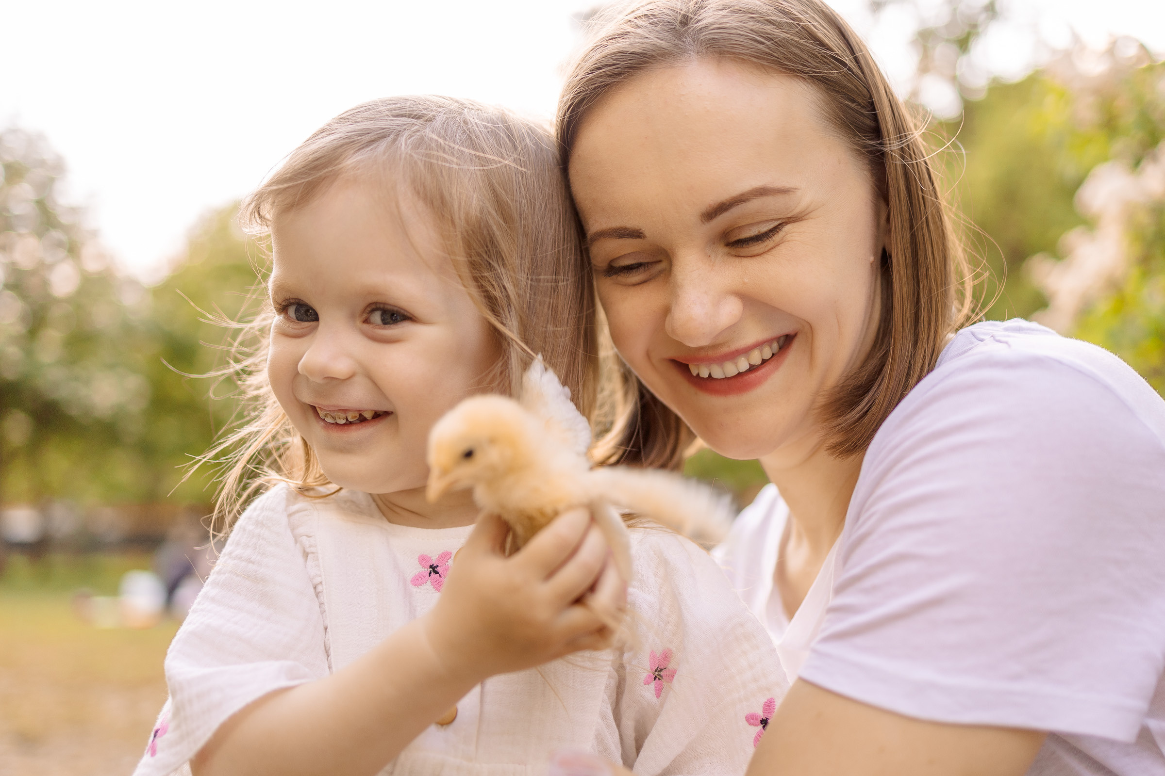 Фотосессия с цыплятами в Екатерининском парке. Семейный Фотограф в Москве Евгения Симоненко