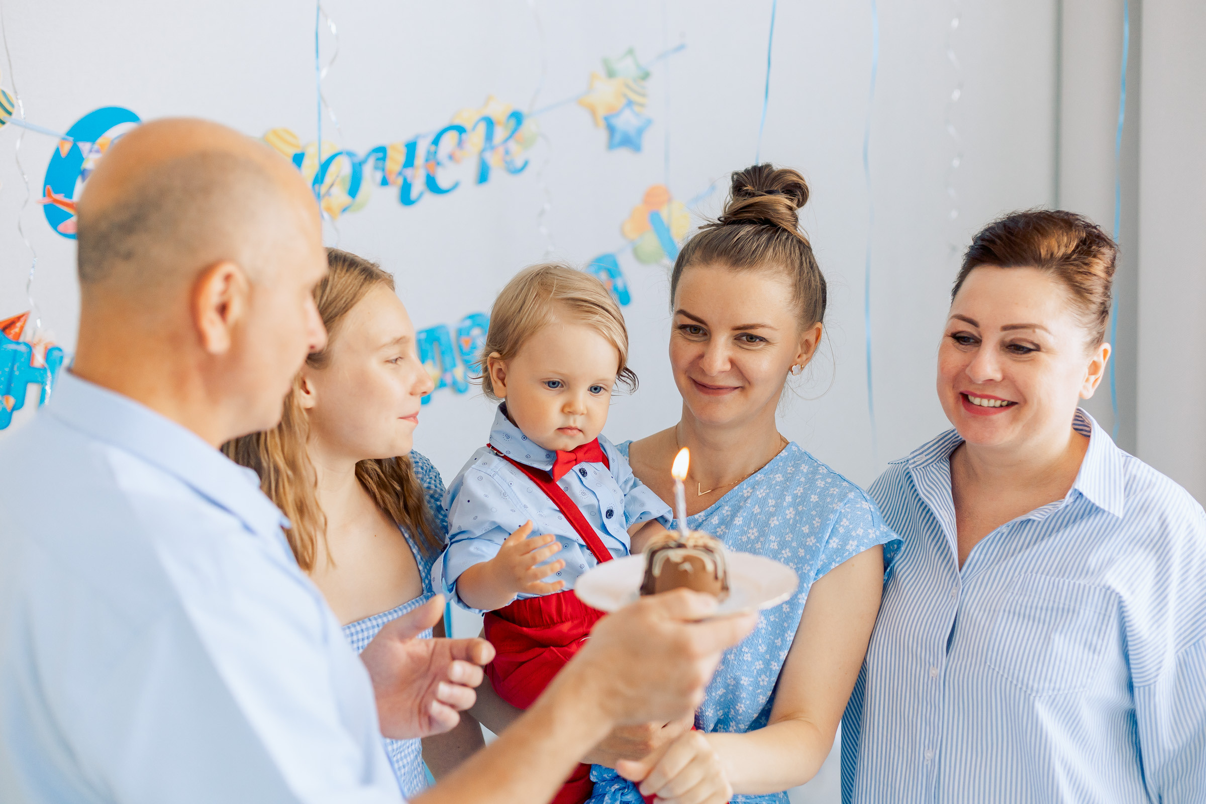Первый день рождения малыша. Семейный Фотограф в Москве Евгения Симоненко